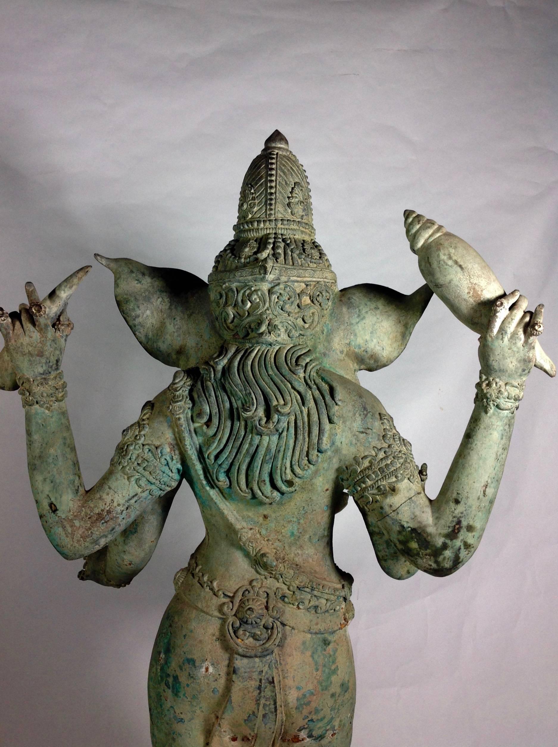 Bronze Burmese Ganesha, circa 1920s For Sale