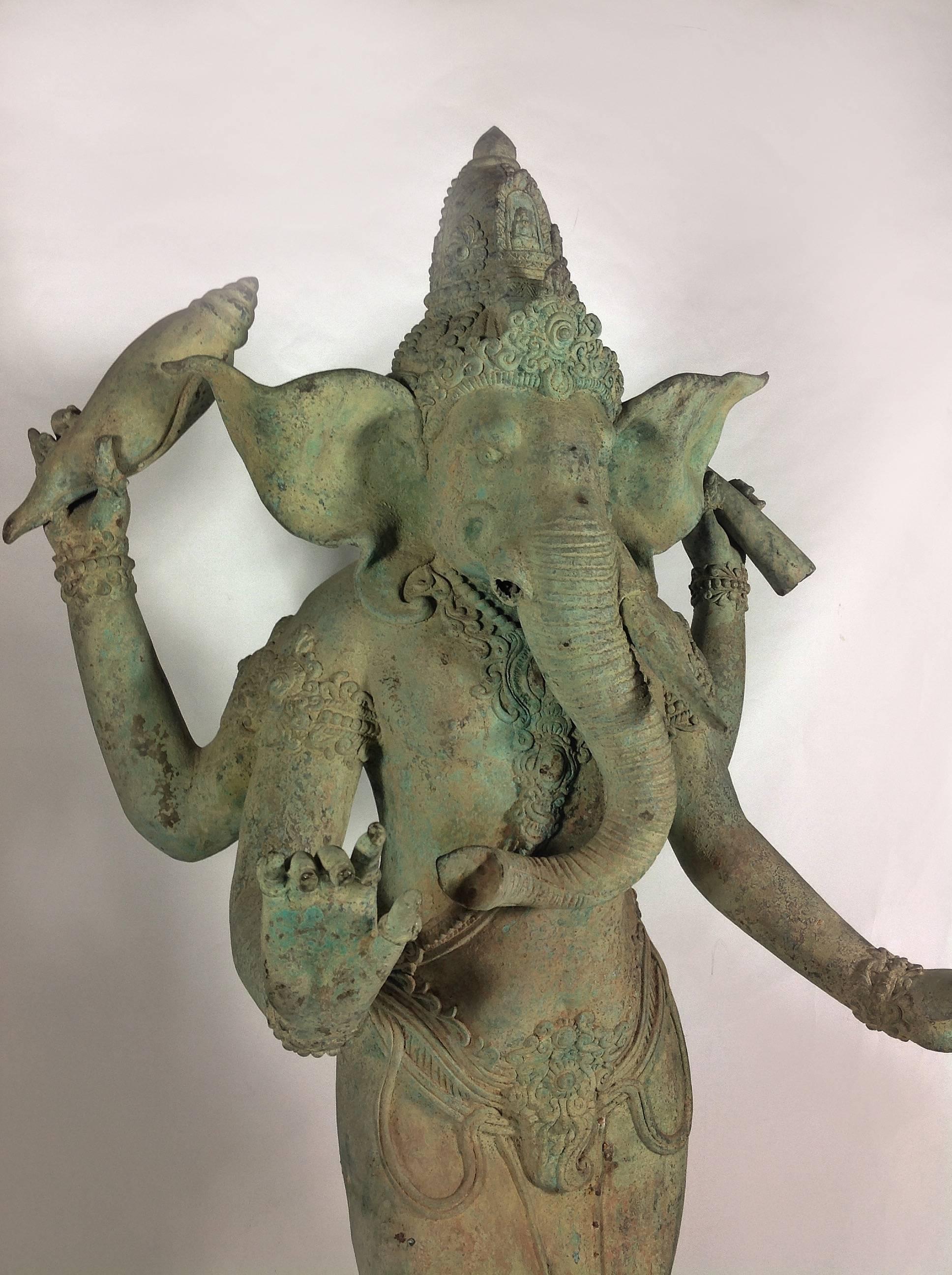 Early 20th Century Burmese Ganesha, circa 1920s For Sale