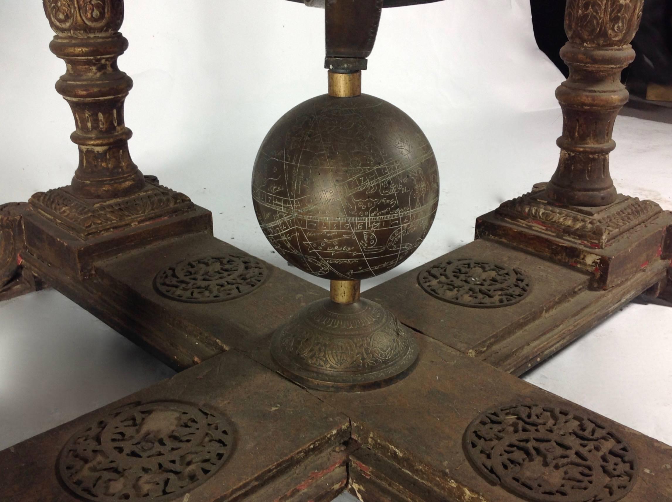 Late 20th Century Cast Bronze Astrolabe by Luciano Tempo For Sale