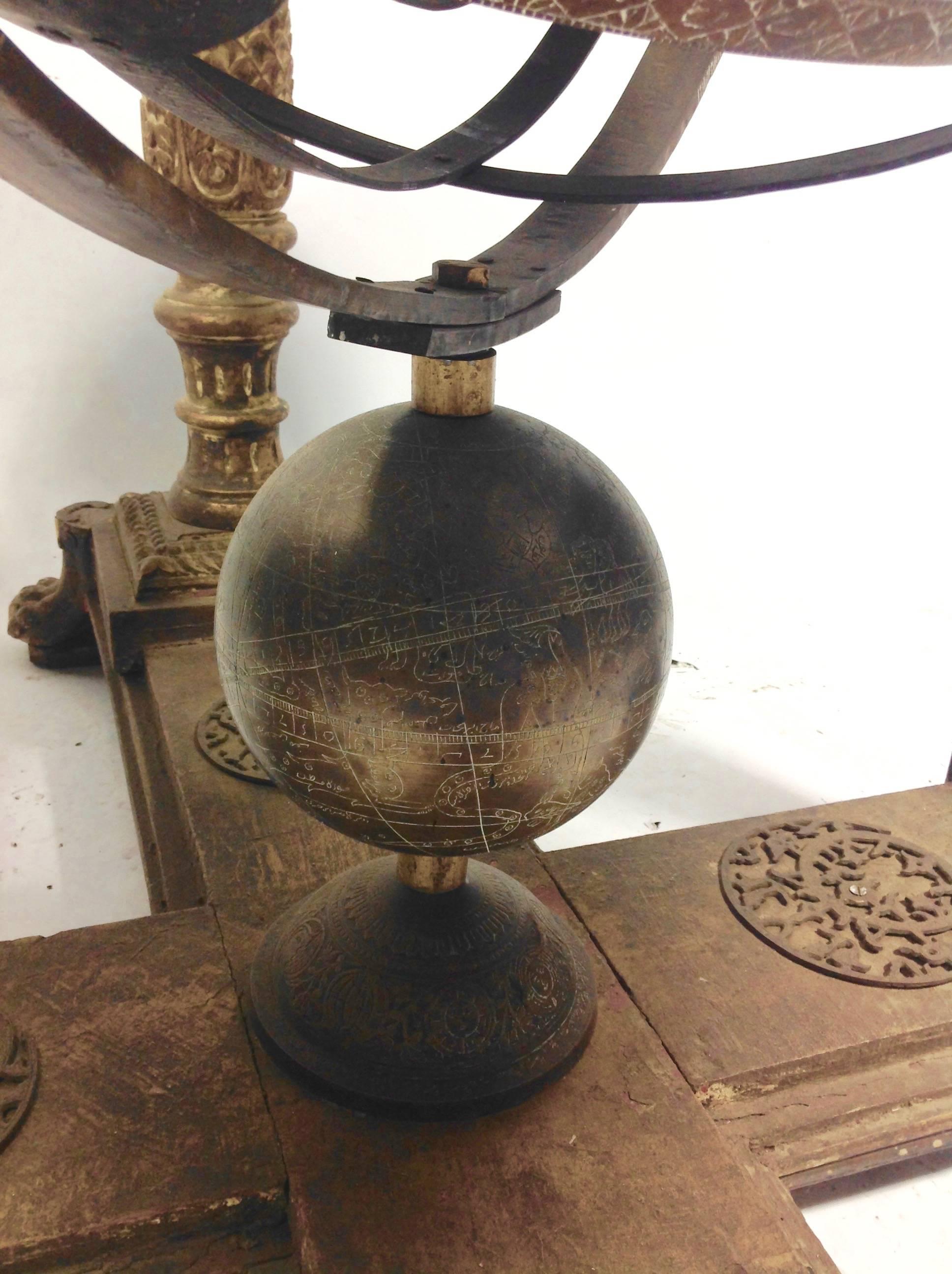 American Cast Bronze Astrolabe by Luciano Tempo For Sale