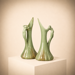 JERÔME MASSIER, pair of ceramic vases, France, circa 1900
