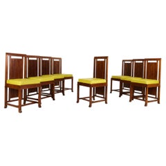Frank Lloyd Wright Set of 8 “Coonley 2” Chairs, Model 614, Cassina, 1907/1992