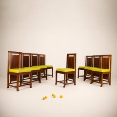 Frank Lloyd Wright Set of 8 “Coonley 2” Chairs, Model 614, Cassina, 1907/1992