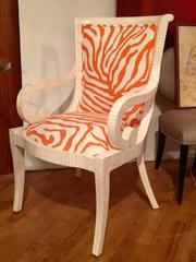 Tesselatted Bone Arm Chairs