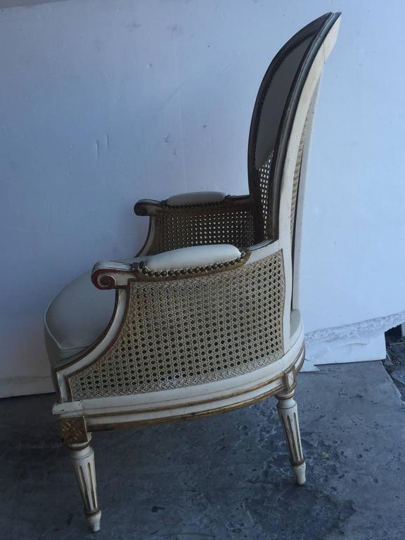 Upholstery Pair of Italian Bergères For Sale