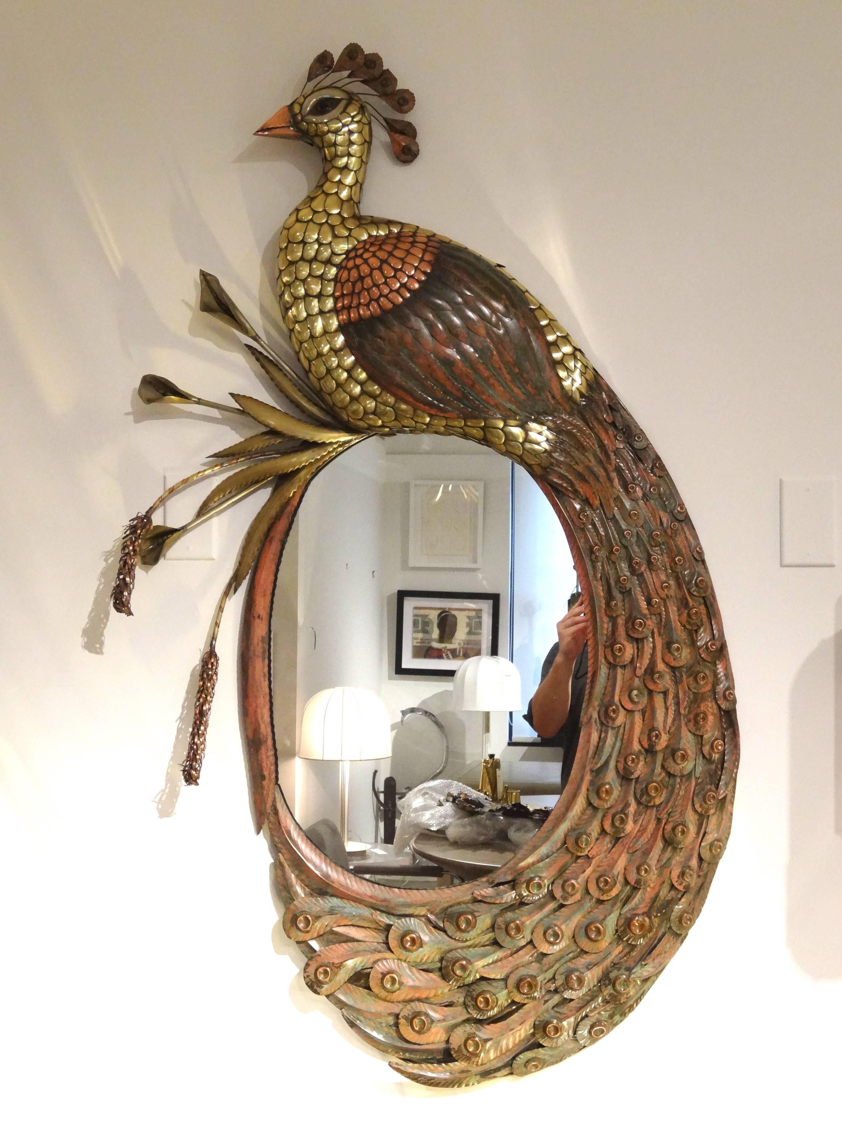 Bustamante Peacock Mirror