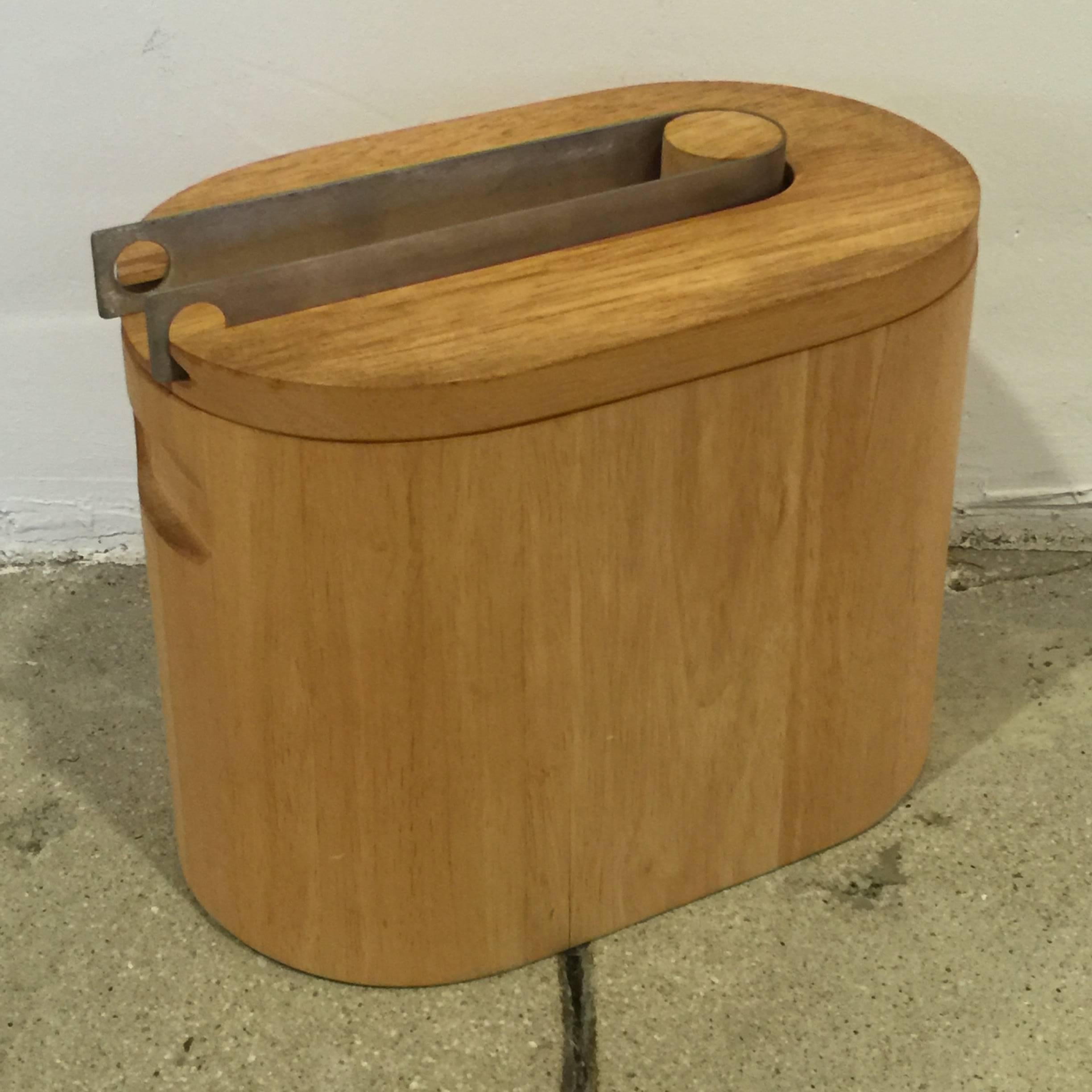 Wooden Ice Bucket by Georges Briard