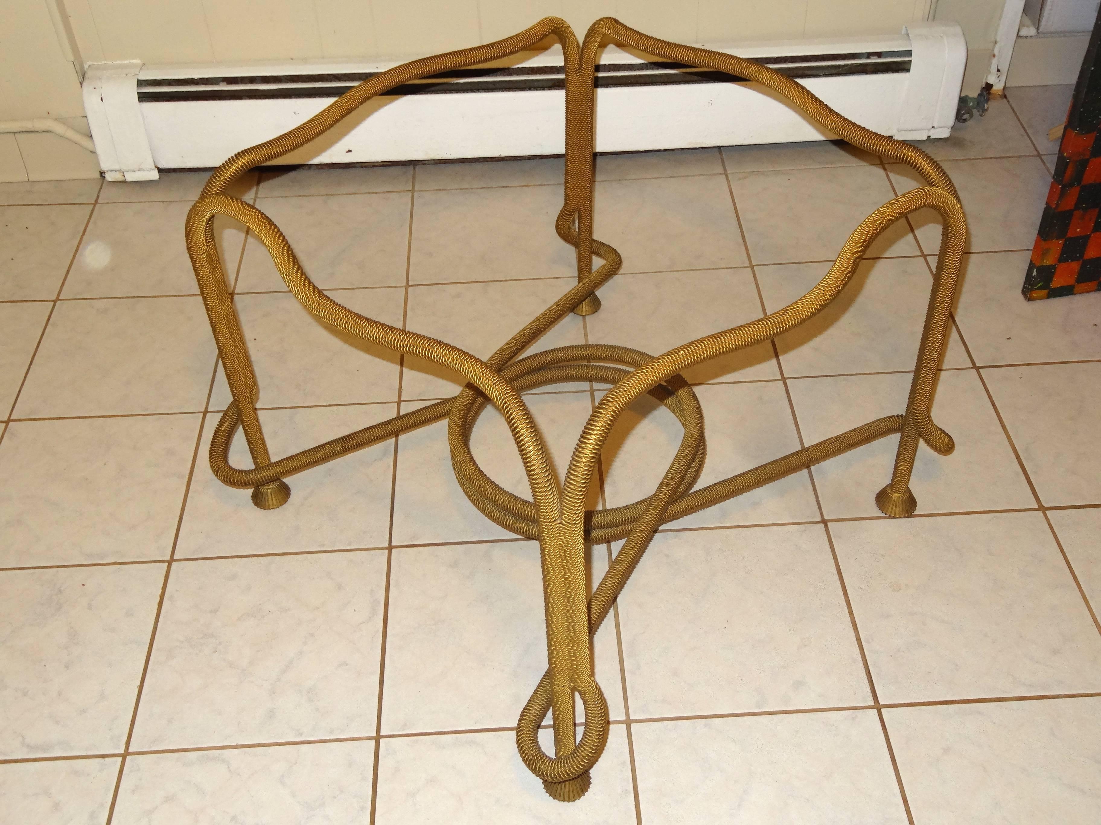 Mid-20th Century French Beaded Rope Table For Sale