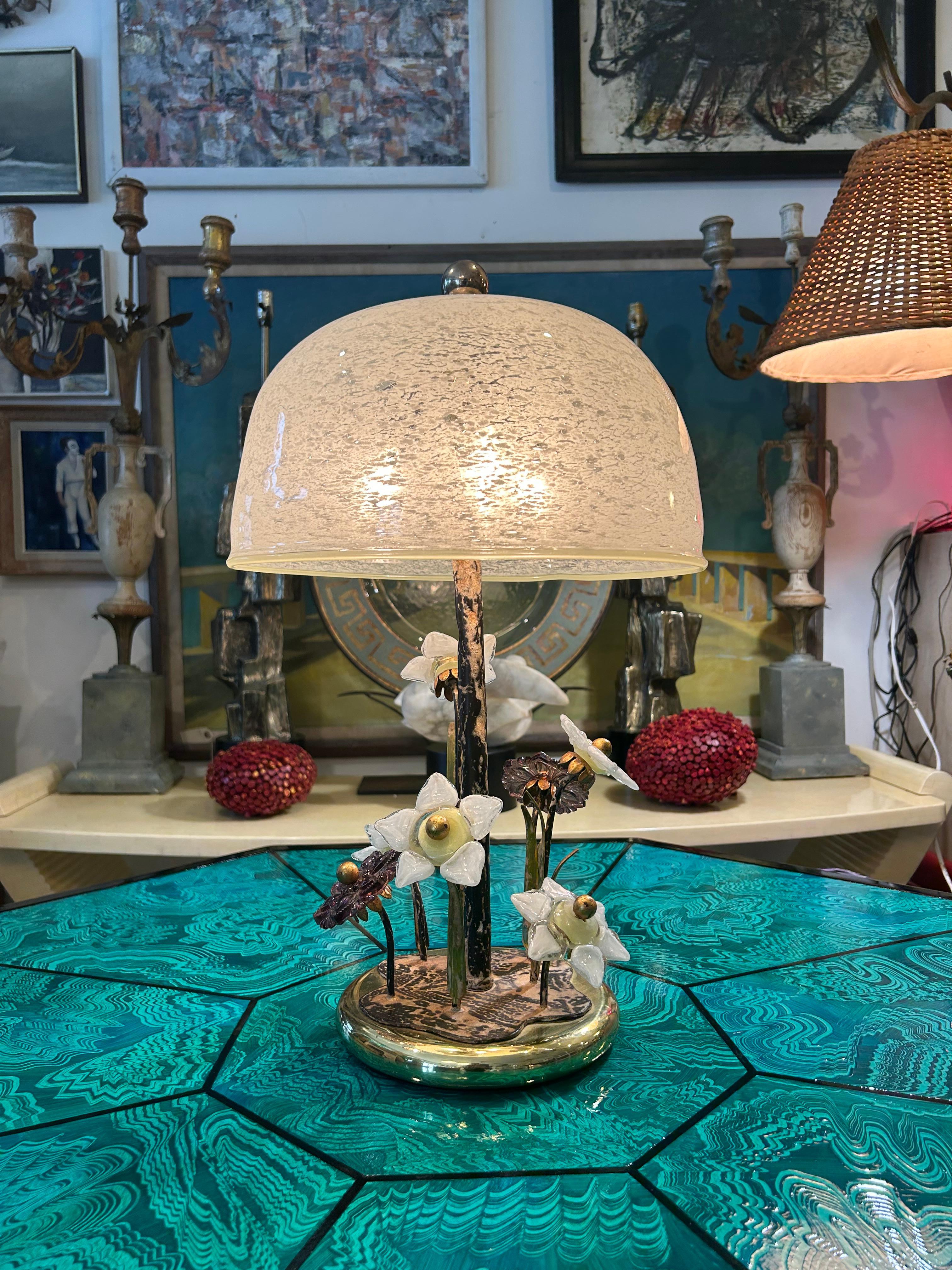 Italian Murano Lamp For Sale 5