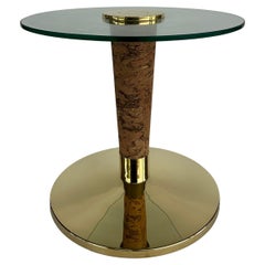 Italian Brass and Cork Drinks Table