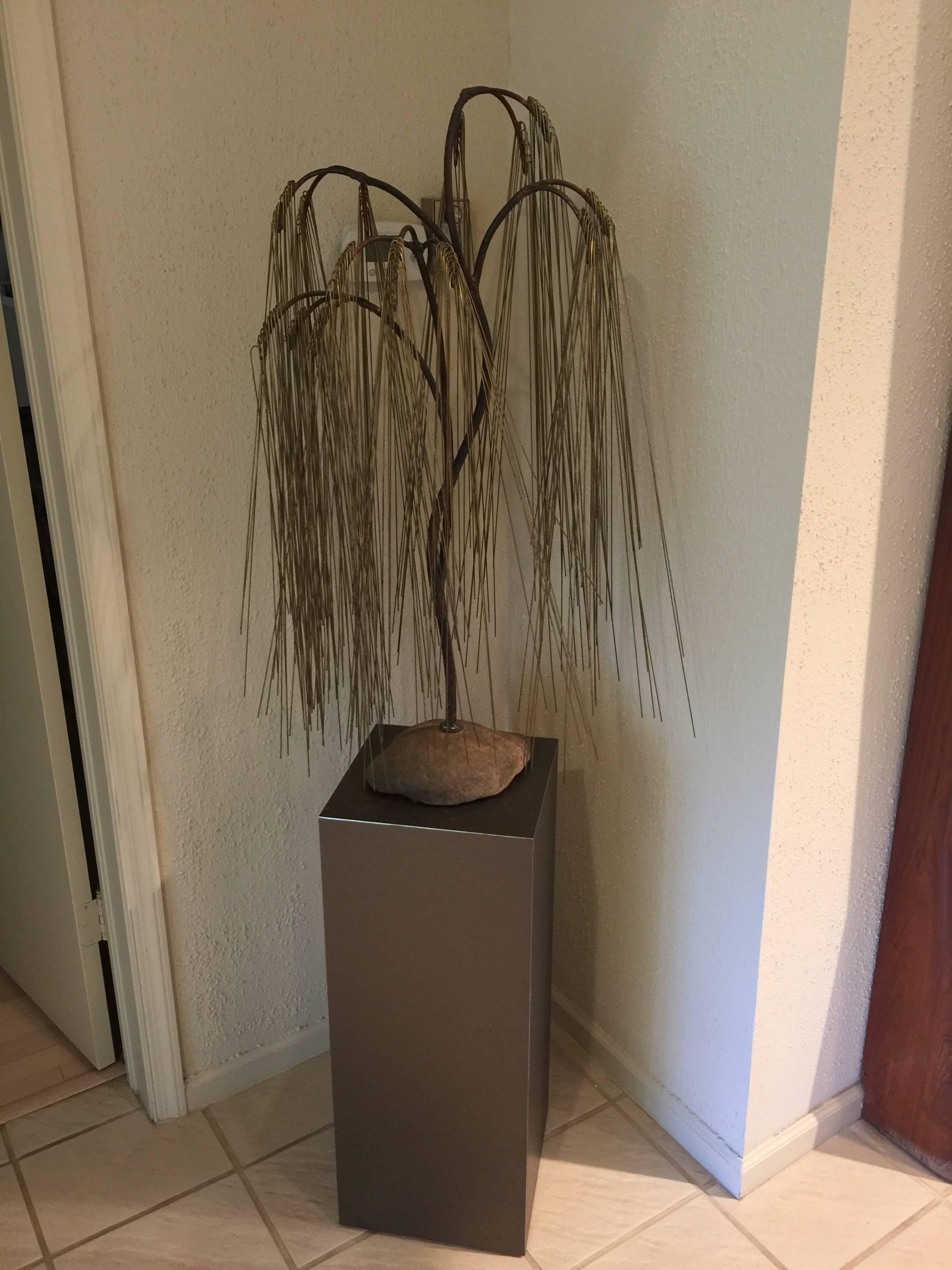 20th Century Bertoia Style Weeping Willow Tree Sculpture
