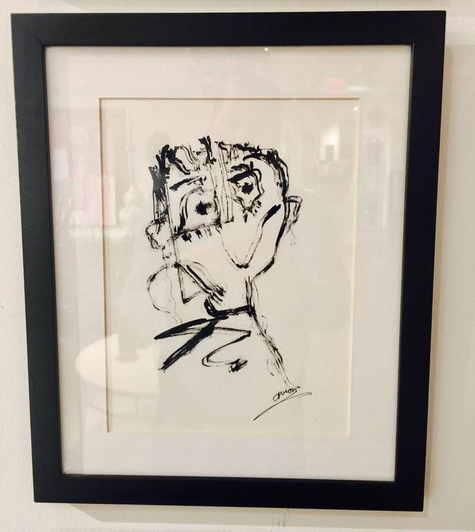 Trio Black/White Ink Drawings For Sale at 1stDibs | trio drawings