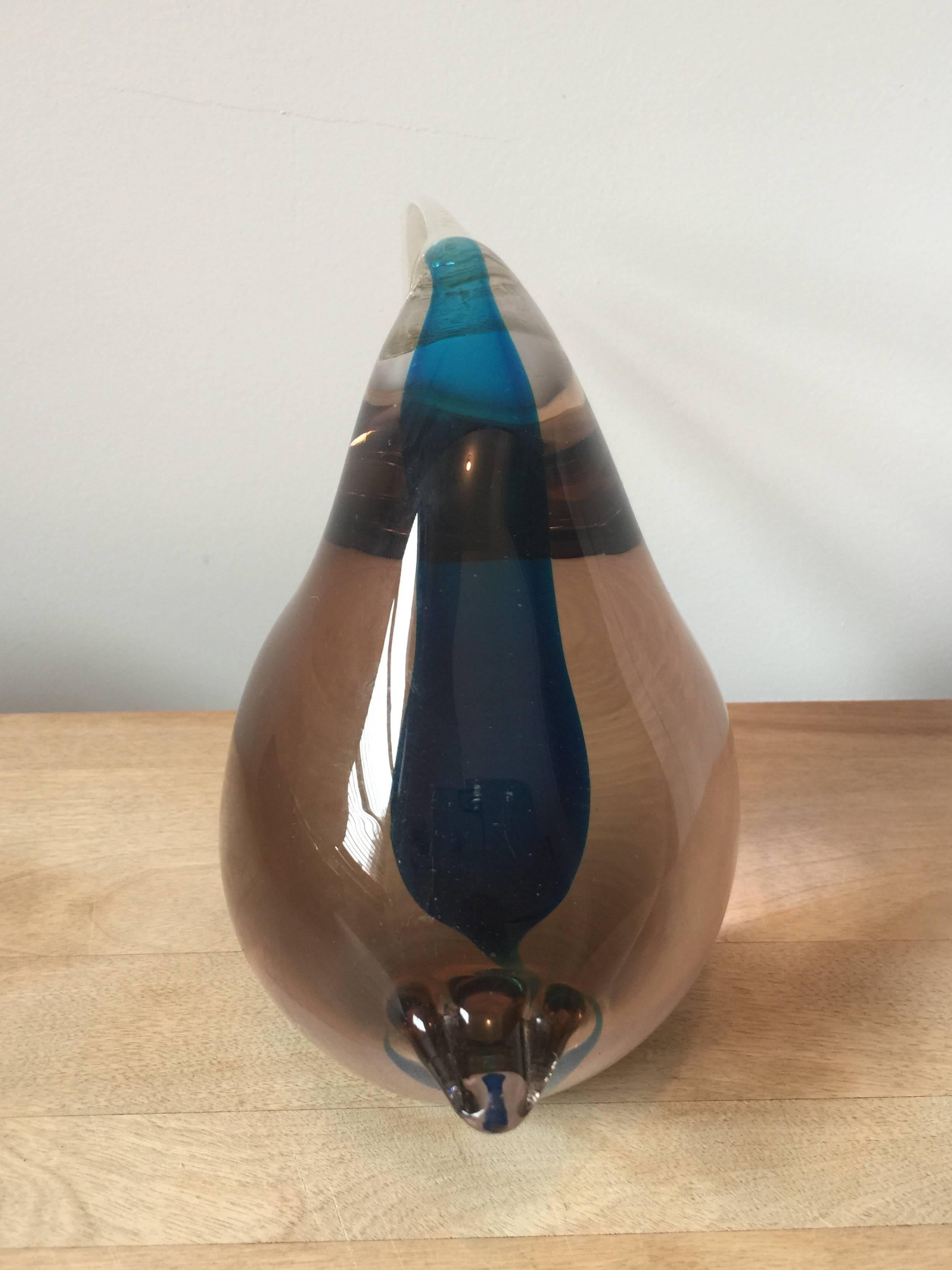 Modern Murano Glass Bird Sculpture