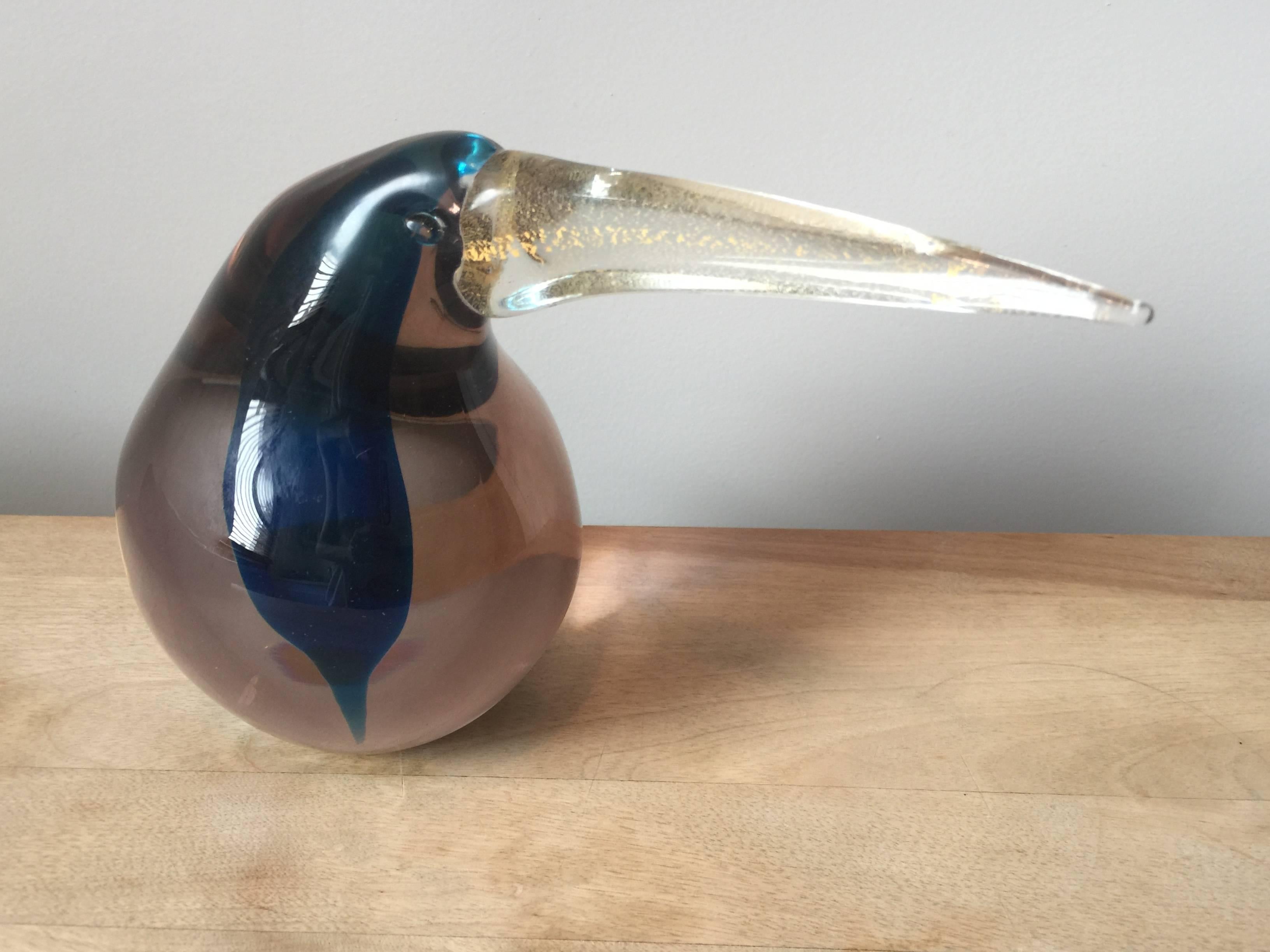 20th Century Murano Glass Bird Sculpture