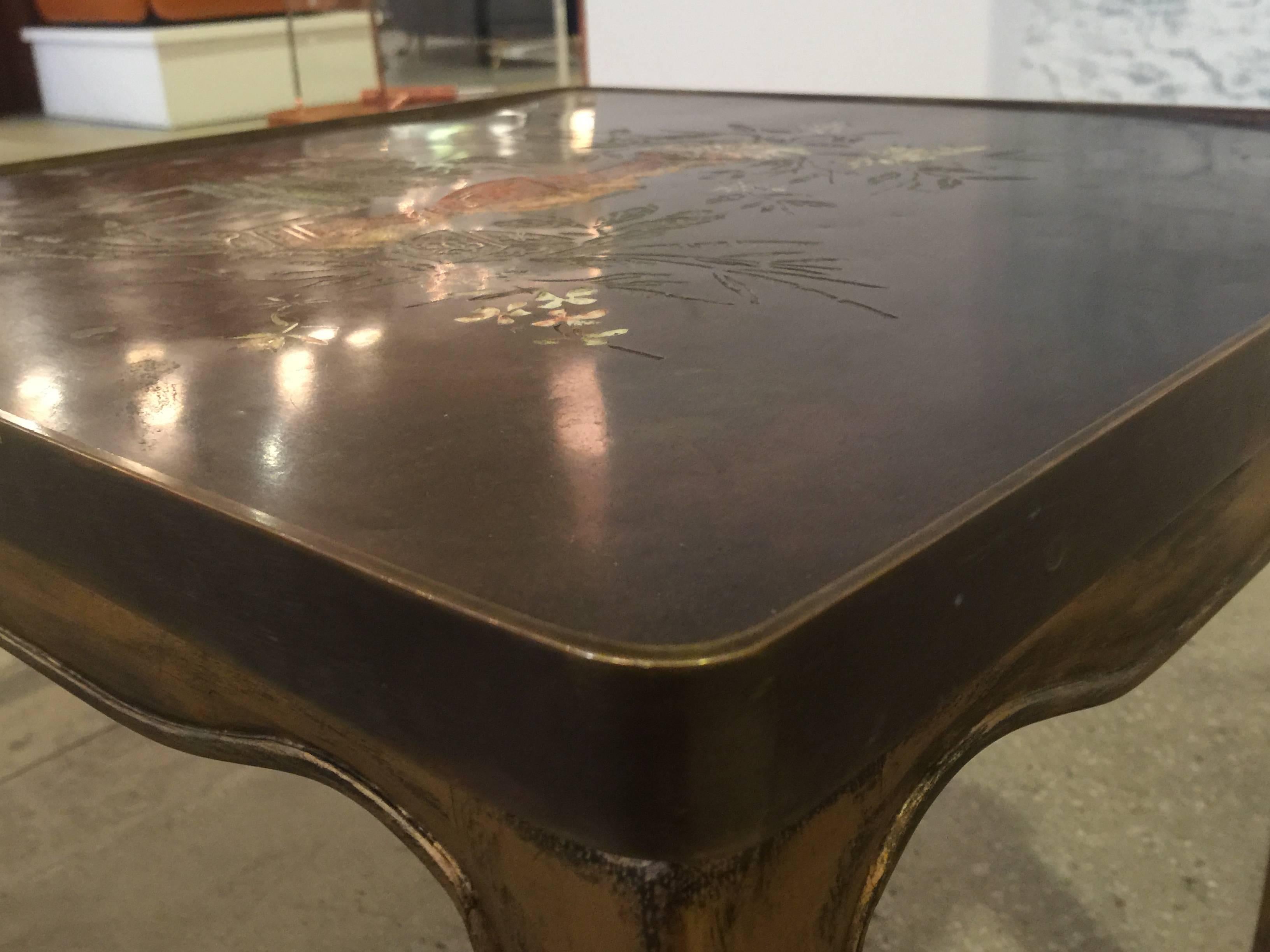 Bronze Pair of Philip and Kelvin LaVerne Tables