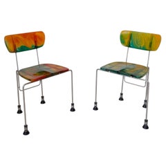 Gaetano Pesce, Paar Stühle Mod. 543 Broadway, prod. Bernini 1993