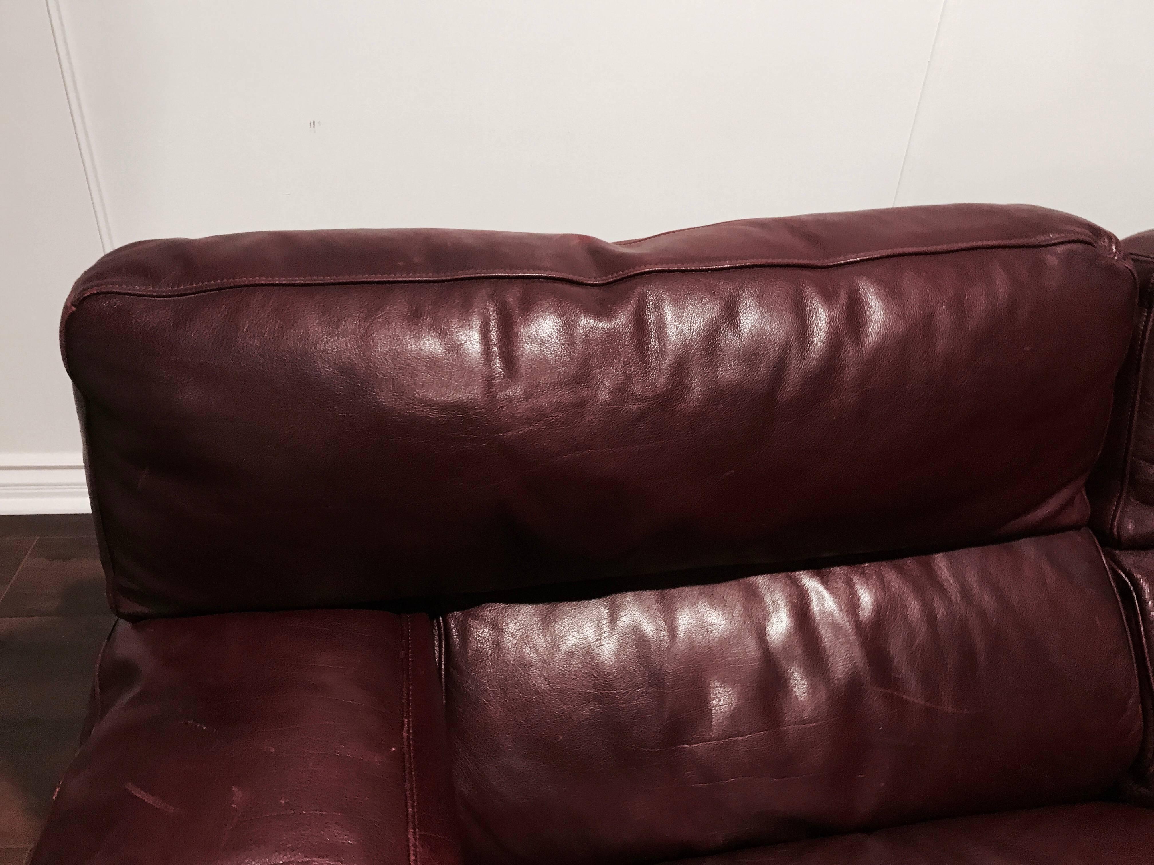 oxblood leather furniture