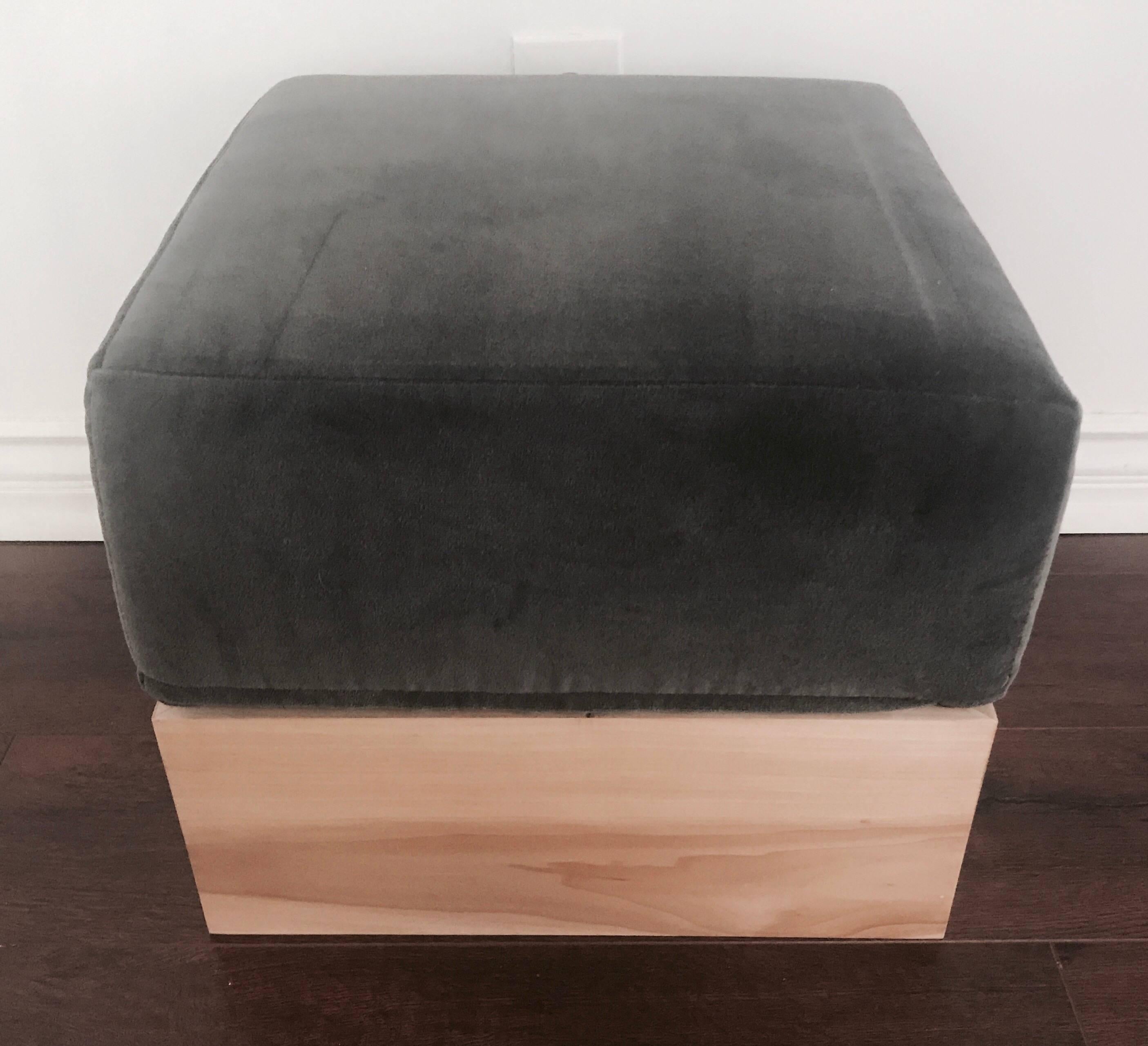 Haas Brothers  Set of  Three Modernist Ottomans In Excellent Condition In New York, NY