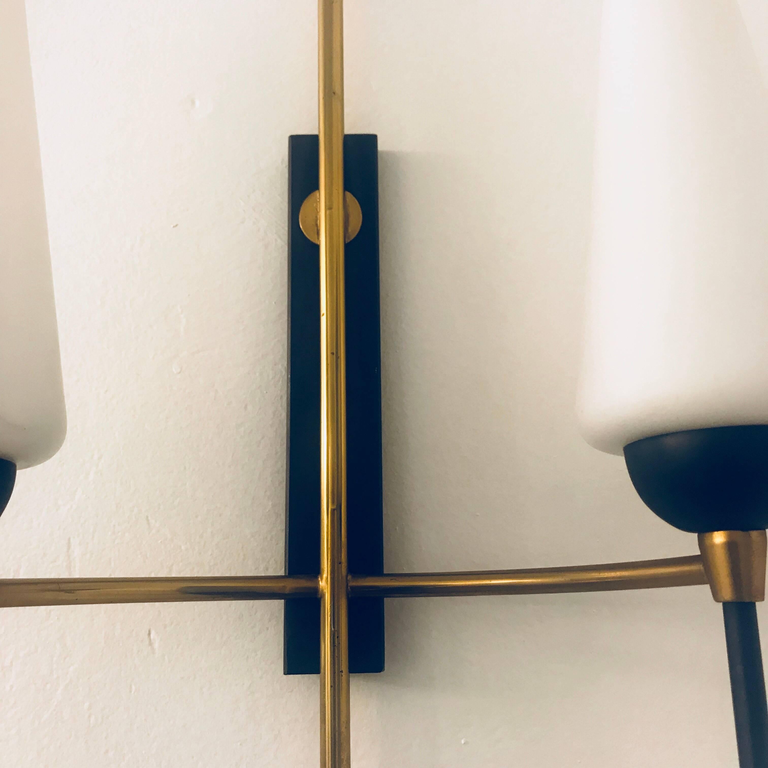 Pair of French Lunel, 1960s Midcentury Wall Lights 4
