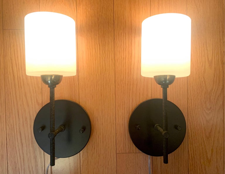 Pair of Lunel French 1960s Wall Lights For Sale 7
