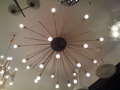 Grand Sputnik Flush Ceiling Chandelier