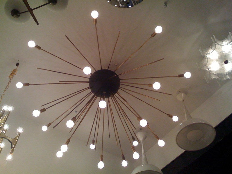 sputnik flush ceiling light