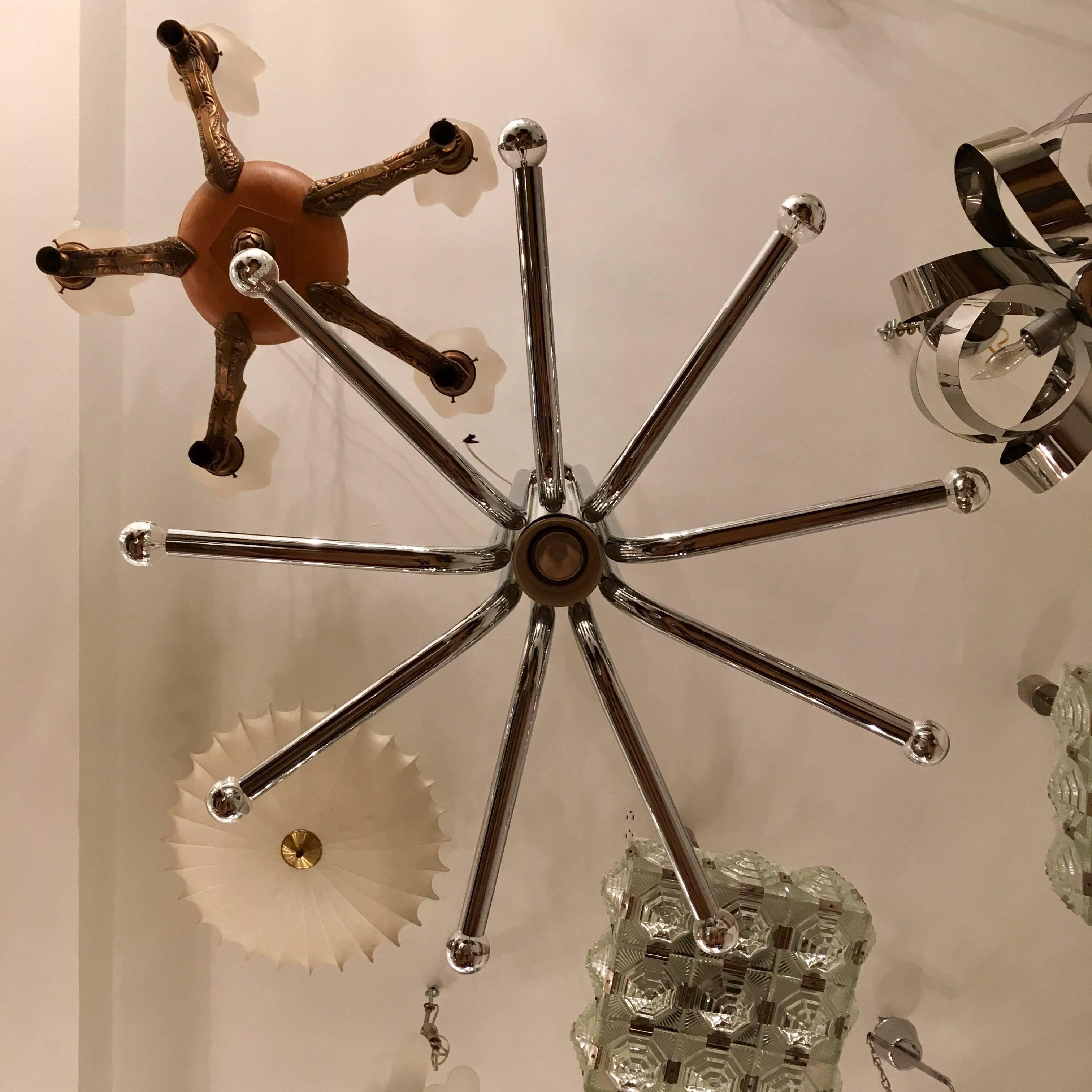 Esperia 1970s Italian Sculptural Ceiling Light In Excellent Condition In New York, NY