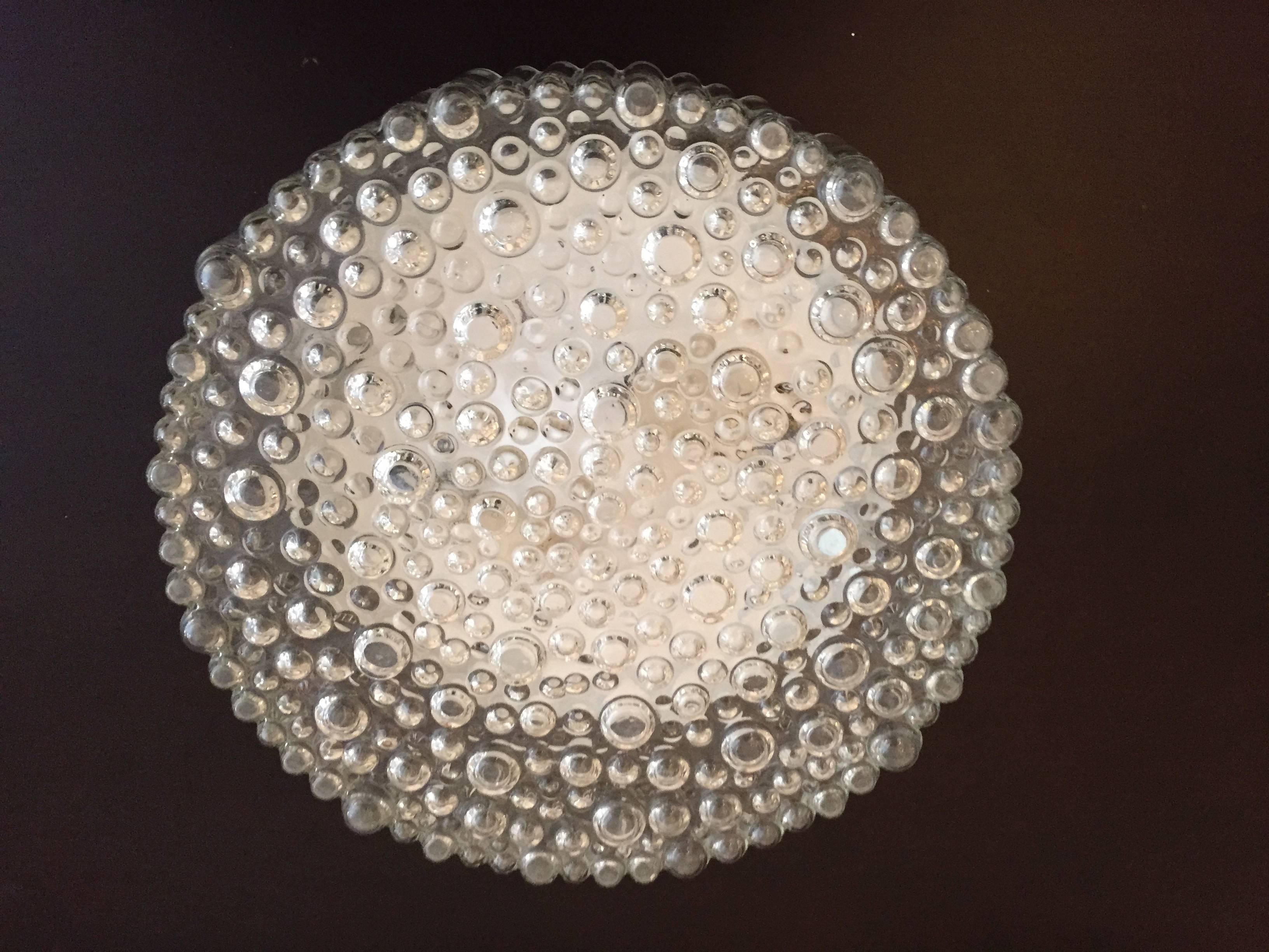 Limburg Glass Bubble Light  In Excellent Condition For Sale In New York, NY