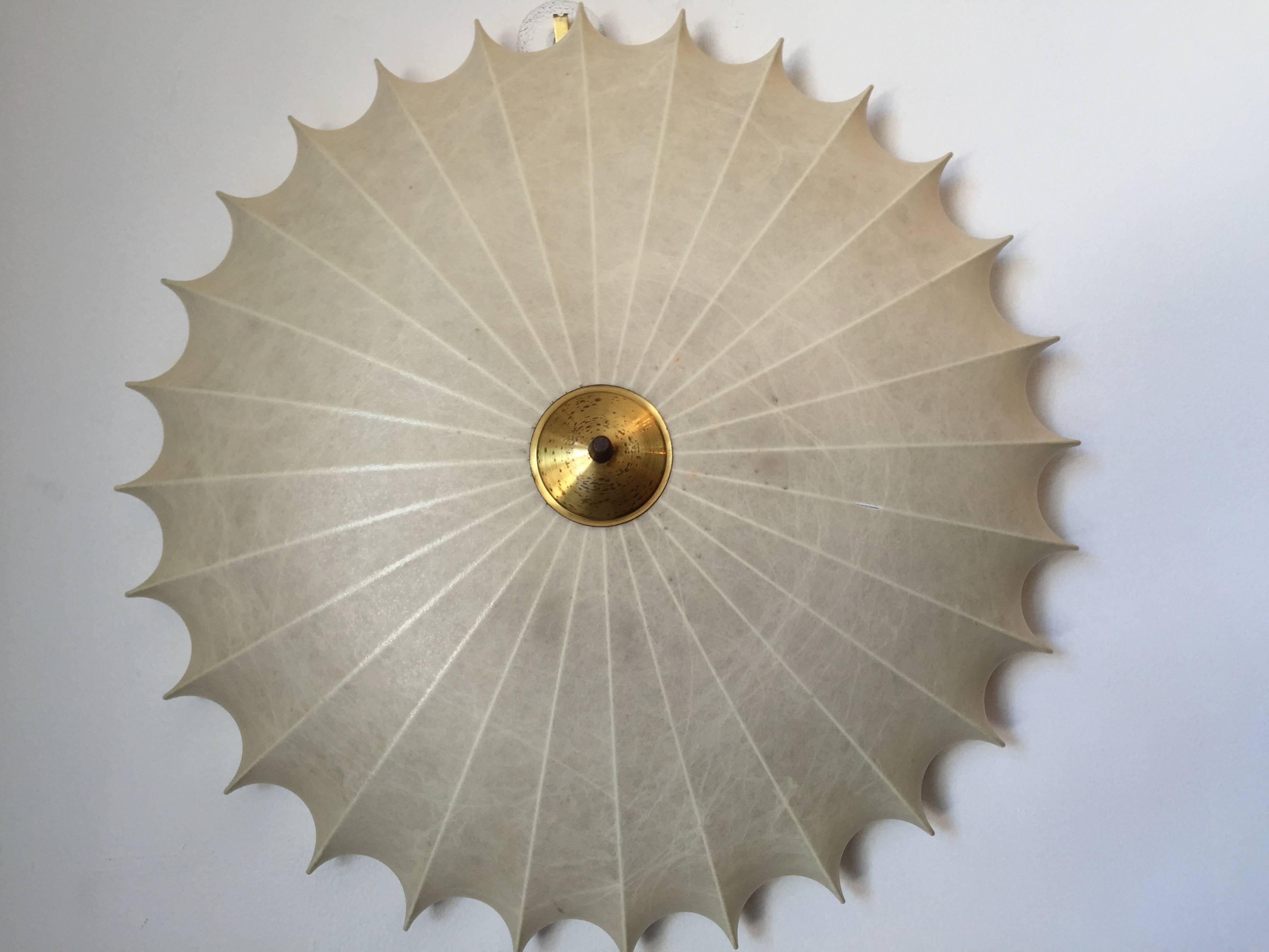 Mid-Century Modern Achille Castiglioni Italian 1960s Flush Ceiling Light