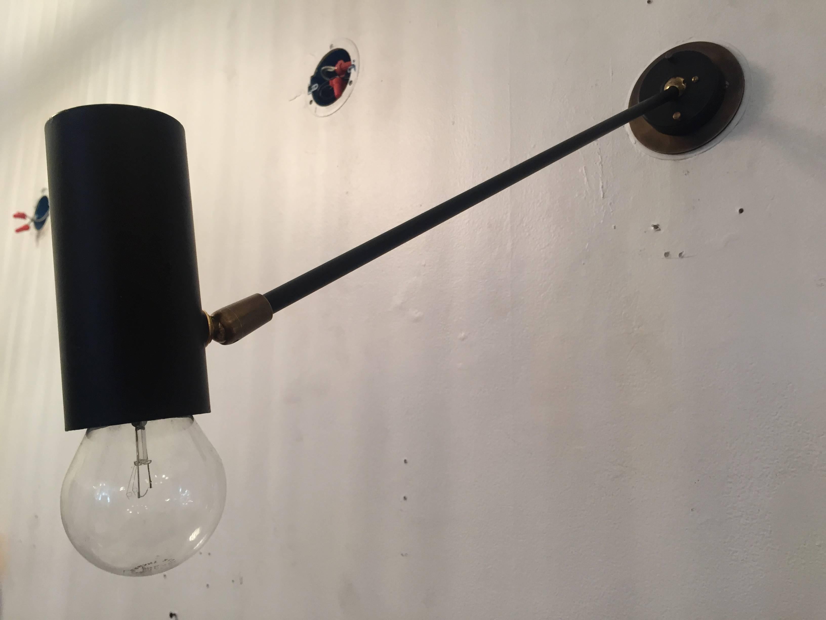 Pair of French Directional 1950s Wall Lights 1