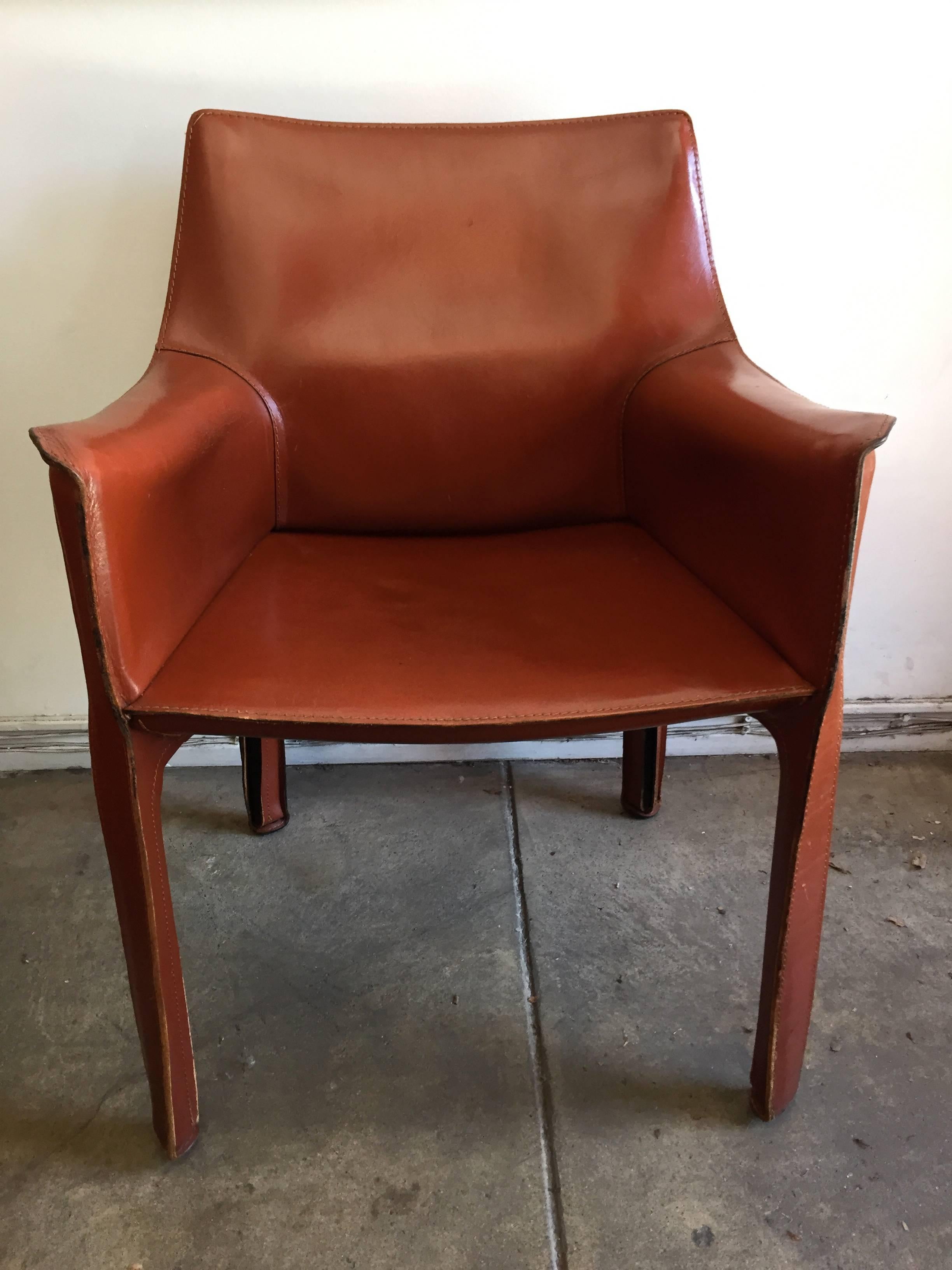 cassina leather chair