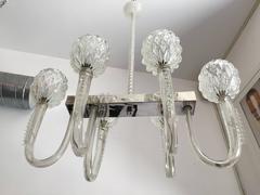 Barovier 1940s Moderne Murano Glass Chandelier
