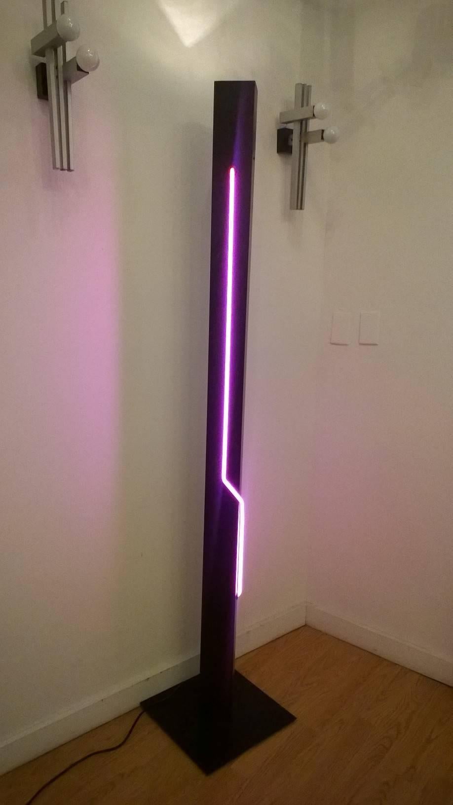 Late 20th Century Rudi Stern 1980s Neon Floor Lamp