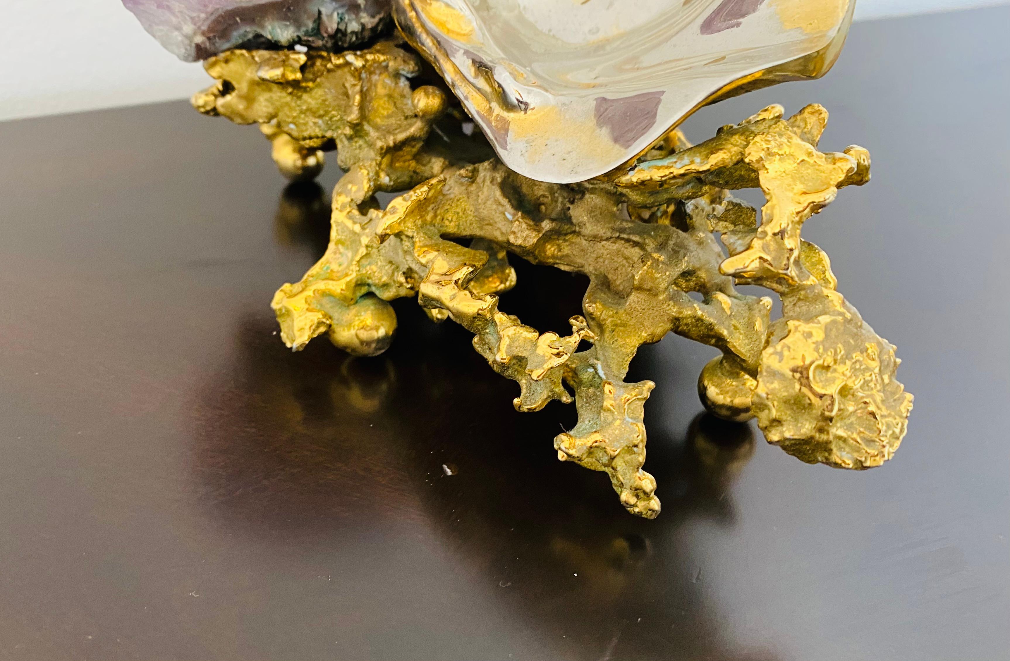 Claude Victor Boeltz Scultura da tavolo in bronzo dorato francese, 1970 in vendita 4