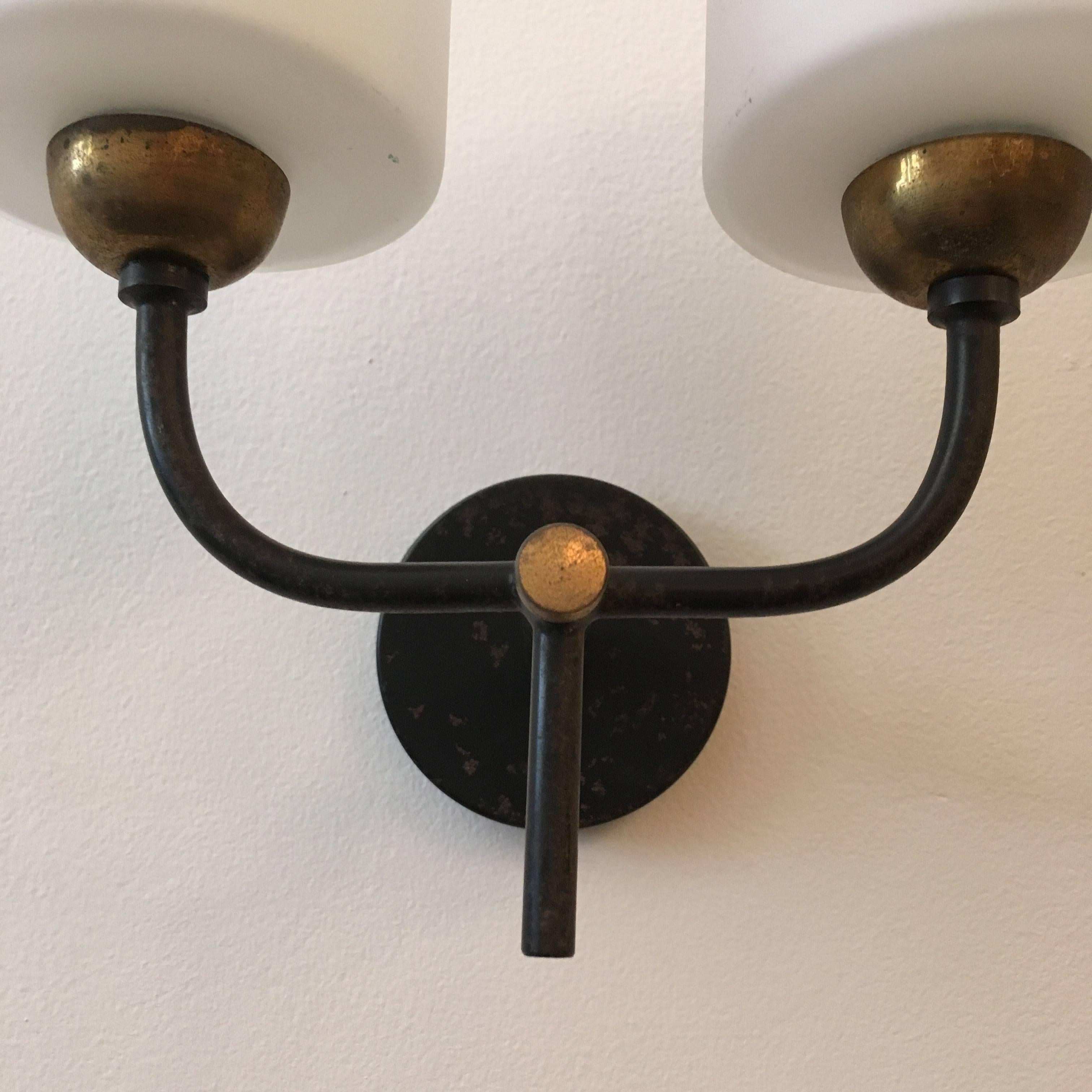 Pair of French Arlus 1960s Wall Lights 3