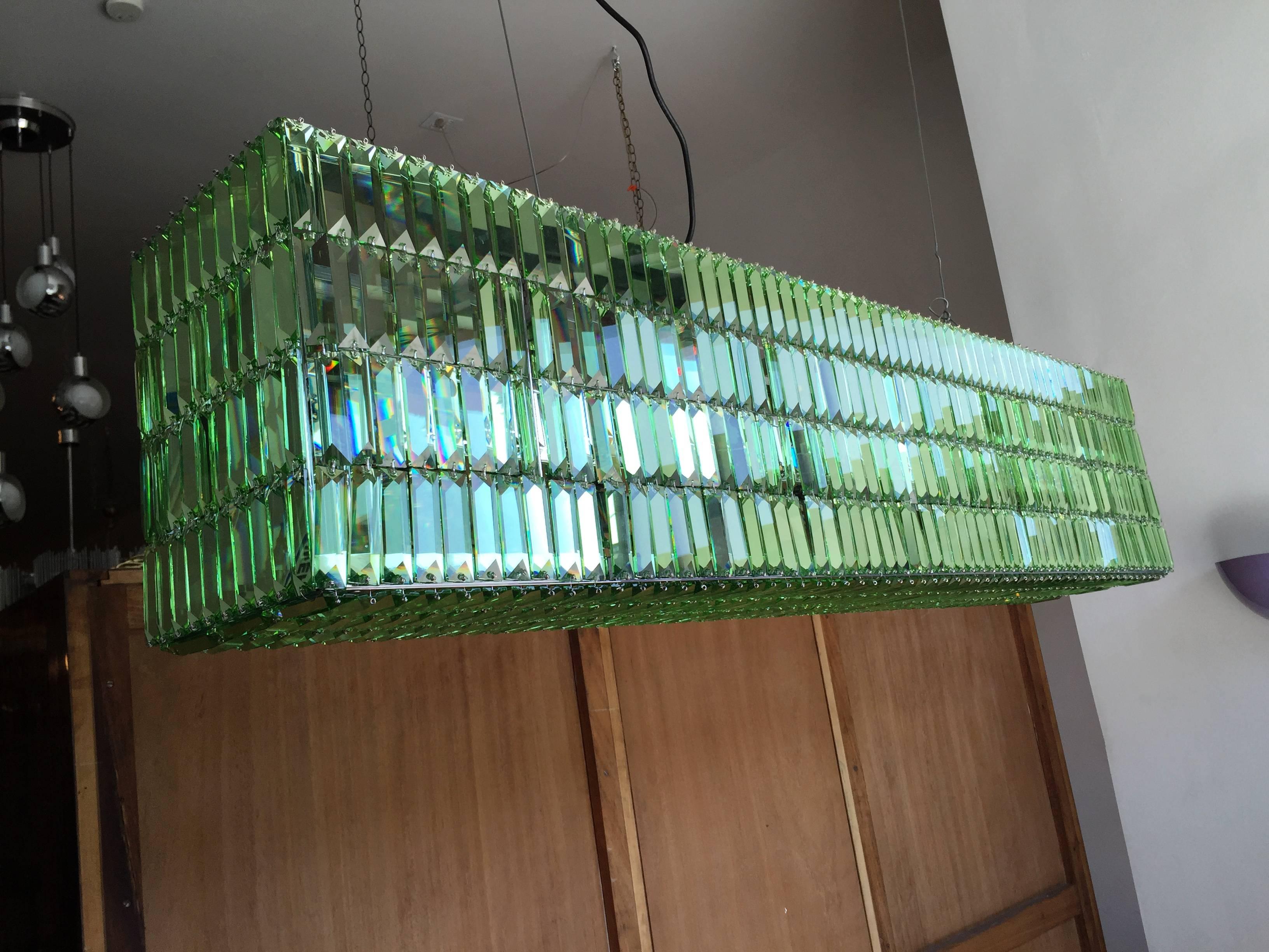 A luxurious original Swarovski crystal palace peridot green 
