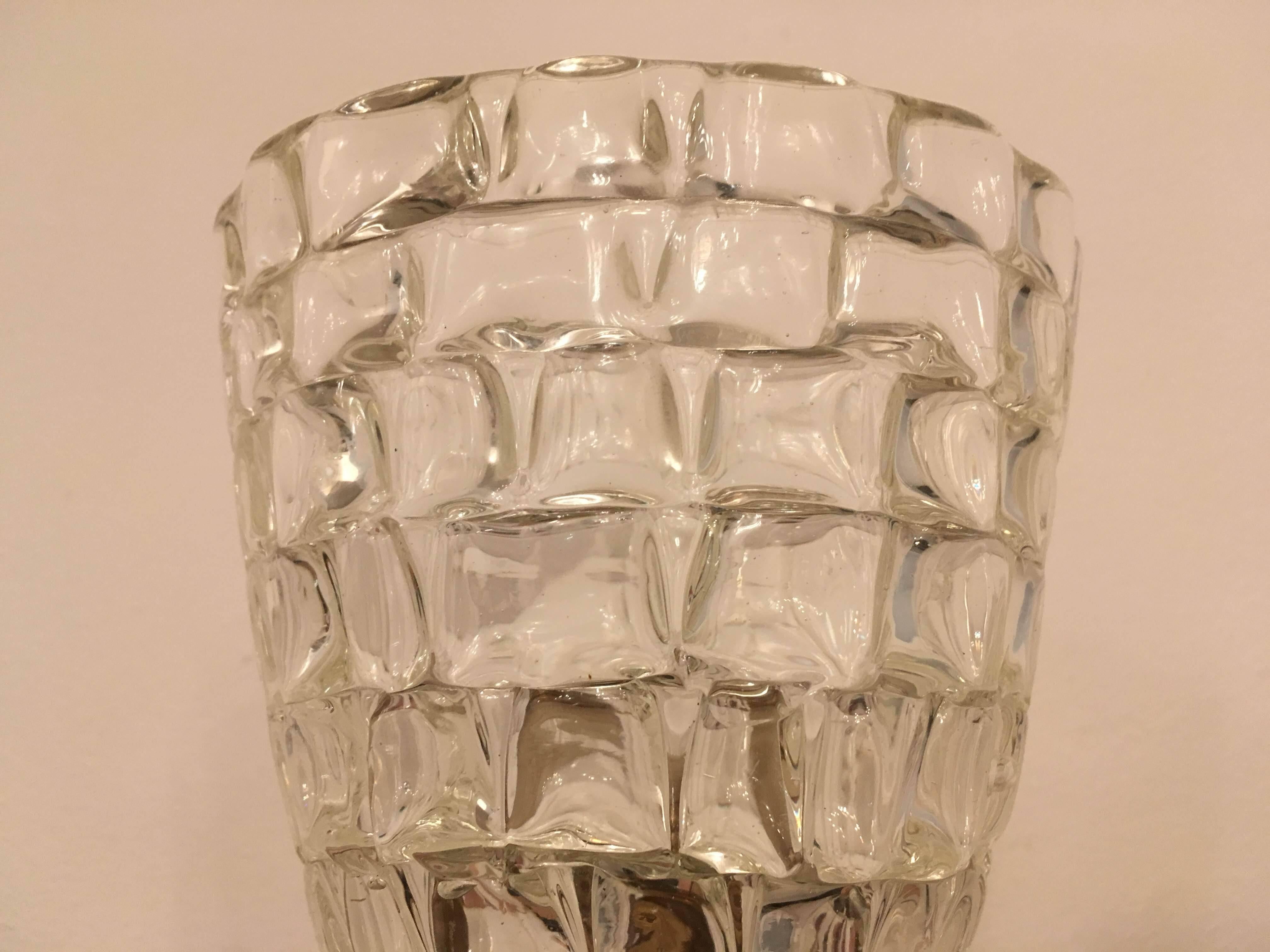 Mid-20th Century Barovier Murano Glass 1960s Wall Light