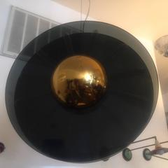 Coppia di lampadari a sospensione "Saturno" in stile moderno