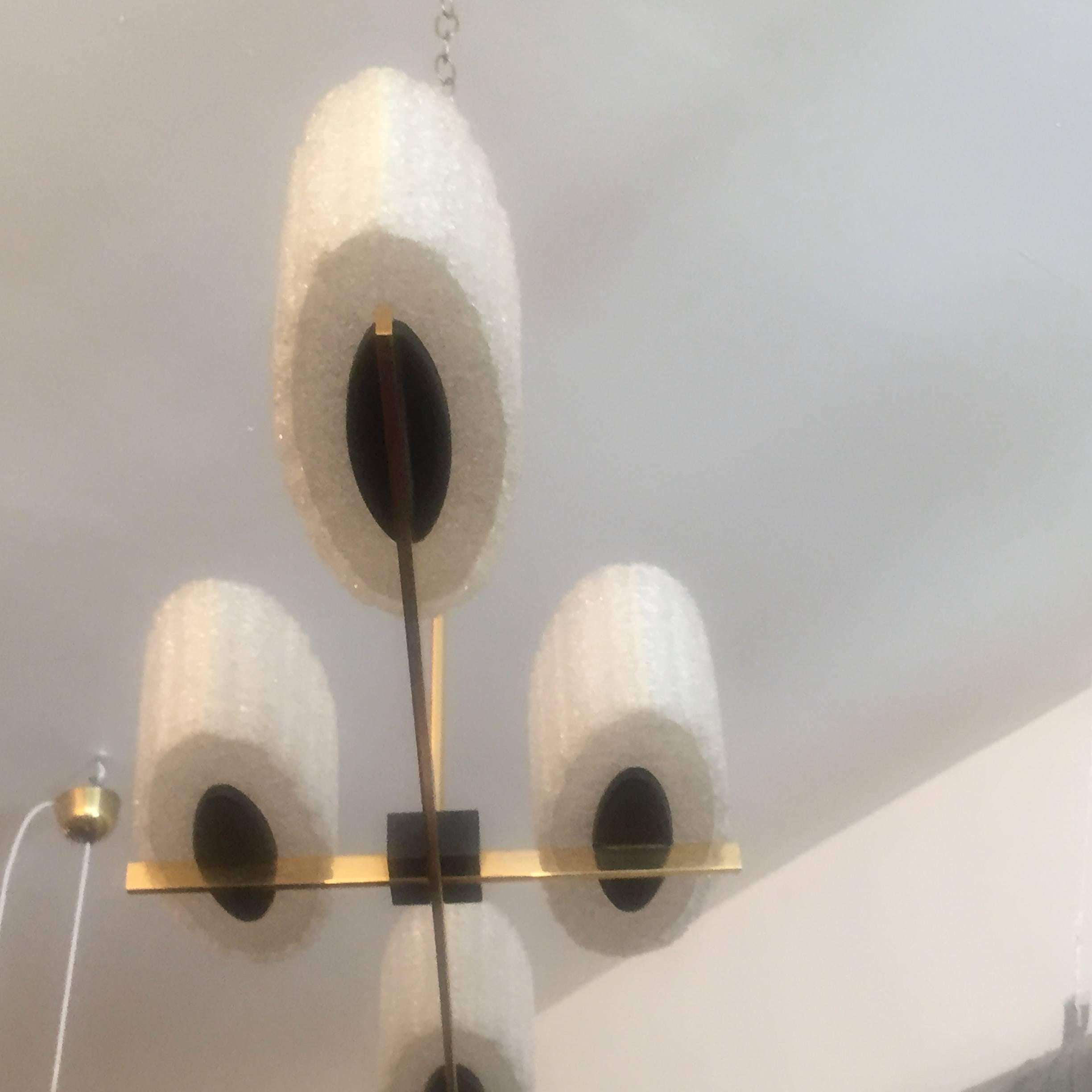 Mid-20th Century French Moderne 1960s Chandelier