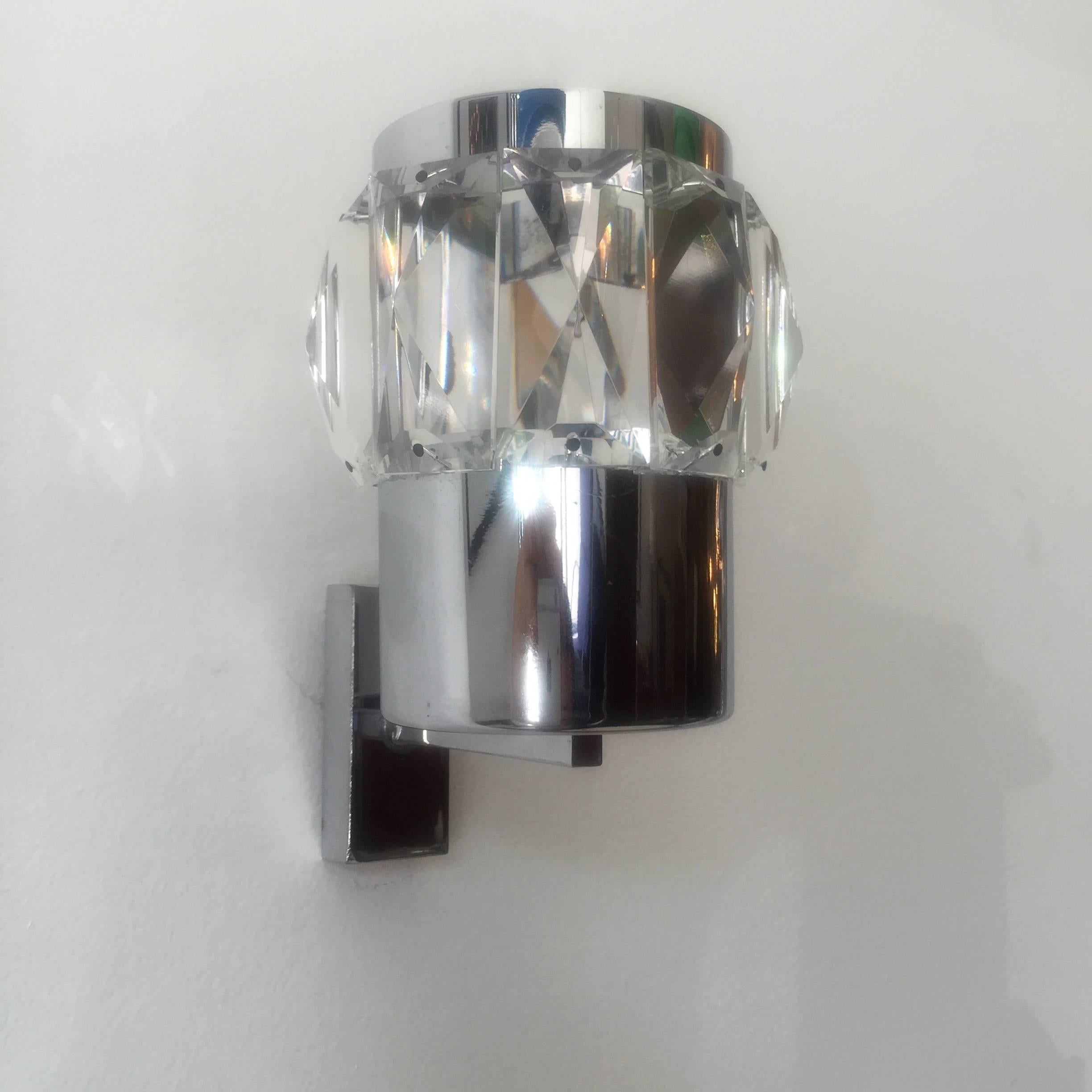 Mid-Century Modern Pair of German 1960s Space Age Wall Lights For Sale