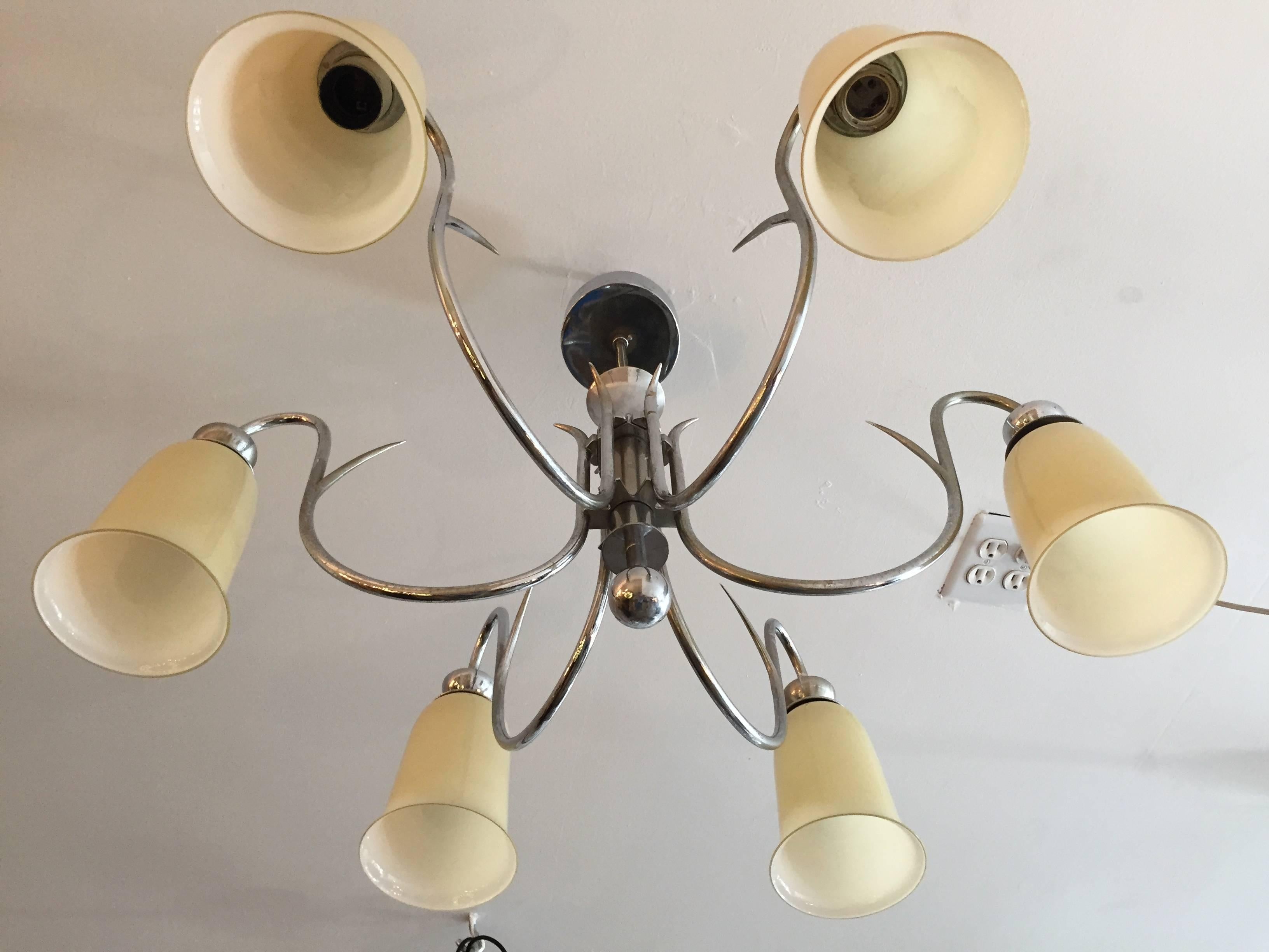Austrian Art Deco 1920s Flush Ceiling Light For Sale 2