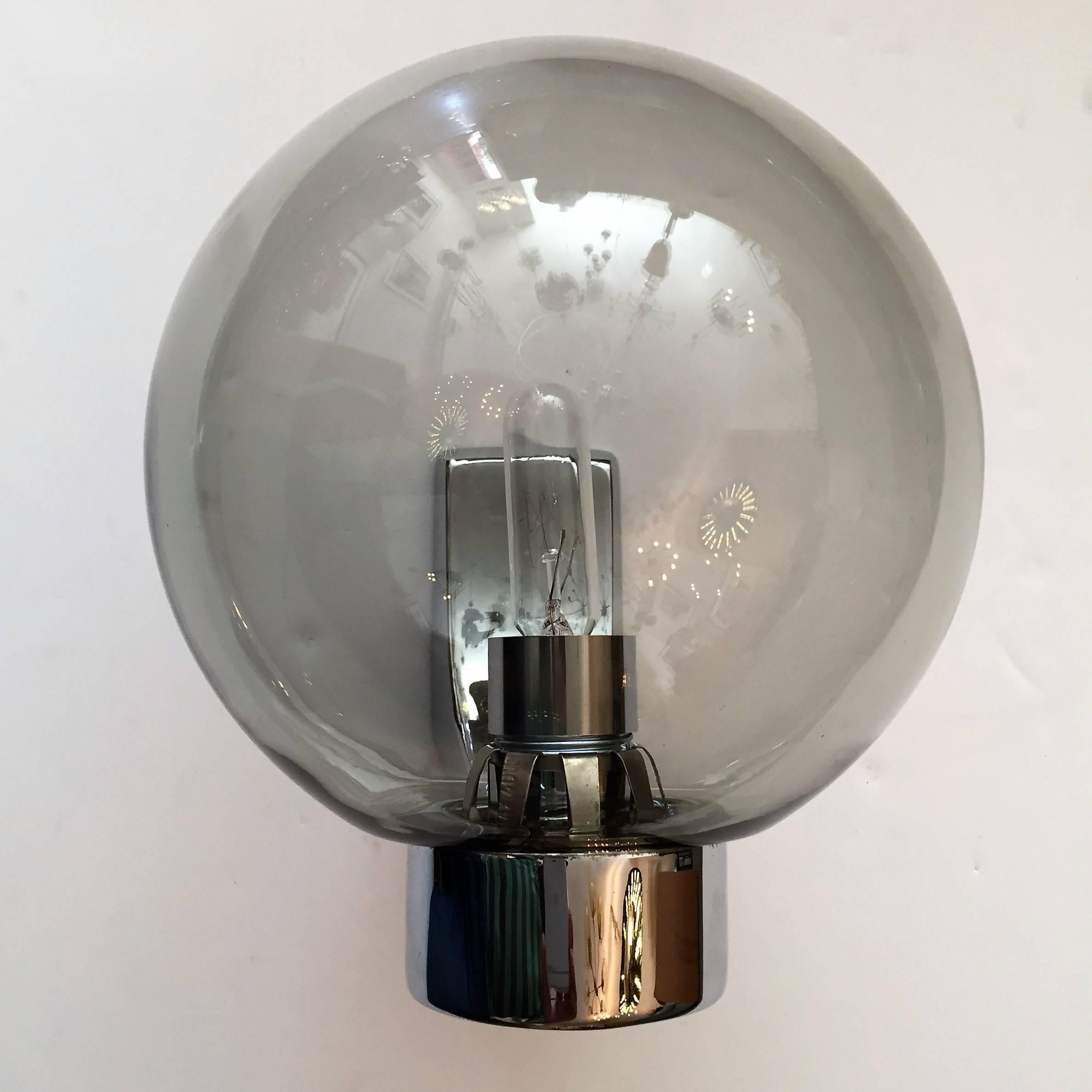Mid-Century Modern Set of Four Space Age German 1960s Wall Lights