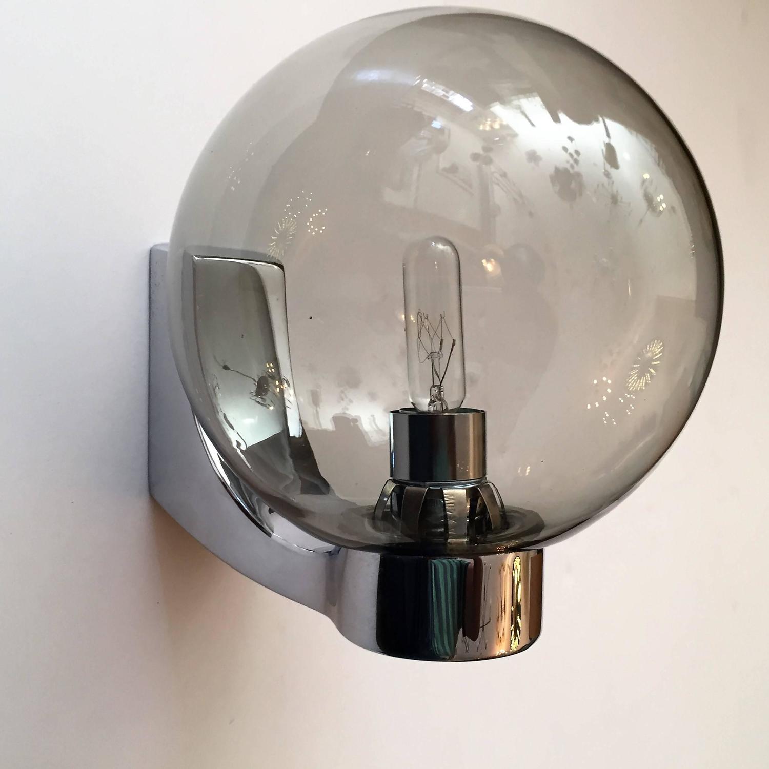 Set of Four Space Age German 1960s Wall Lights For Sale at 1stdibs