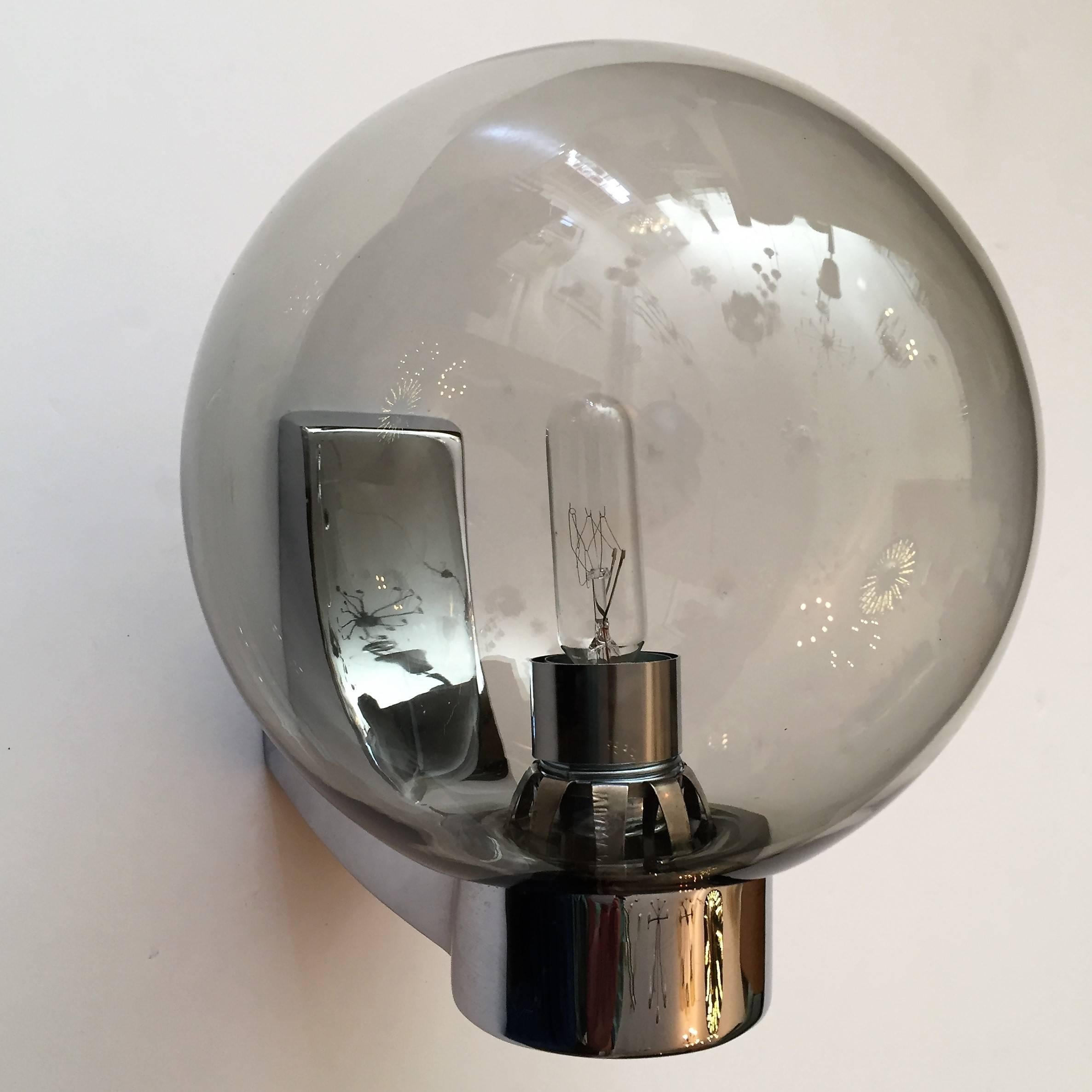 Set of Four Space Age German 1960s Wall Lights 3