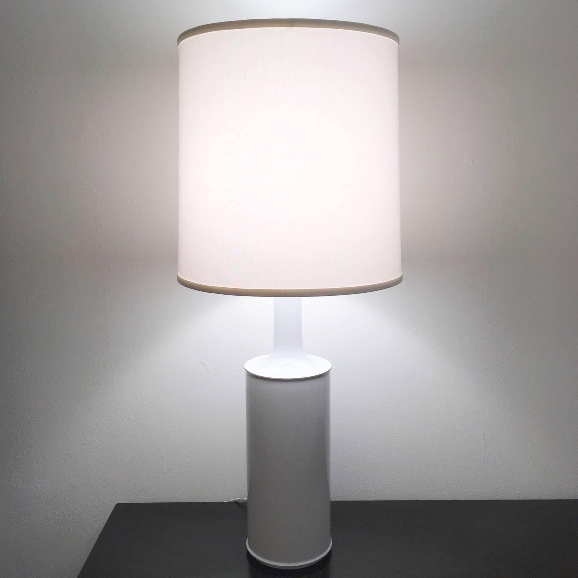 Pair of Royal Copenhagen Danish 1960s Table Lamps In Excellent Condition In New York, NY