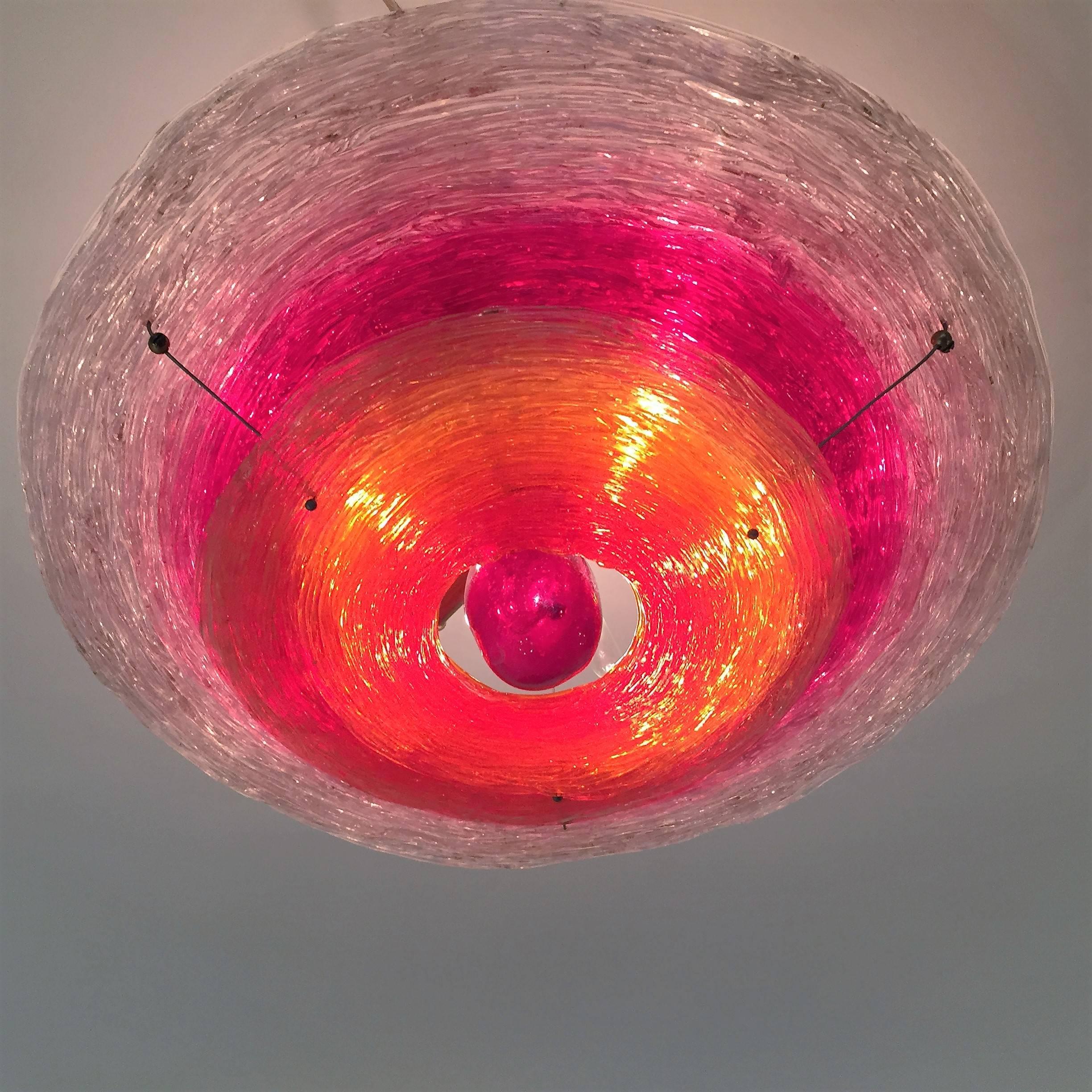 Post-Modern Jacobo Foggini Flush Ceiling Light Sculpture