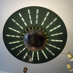 Grand Flush "Saturno" Glass Ceiling Light