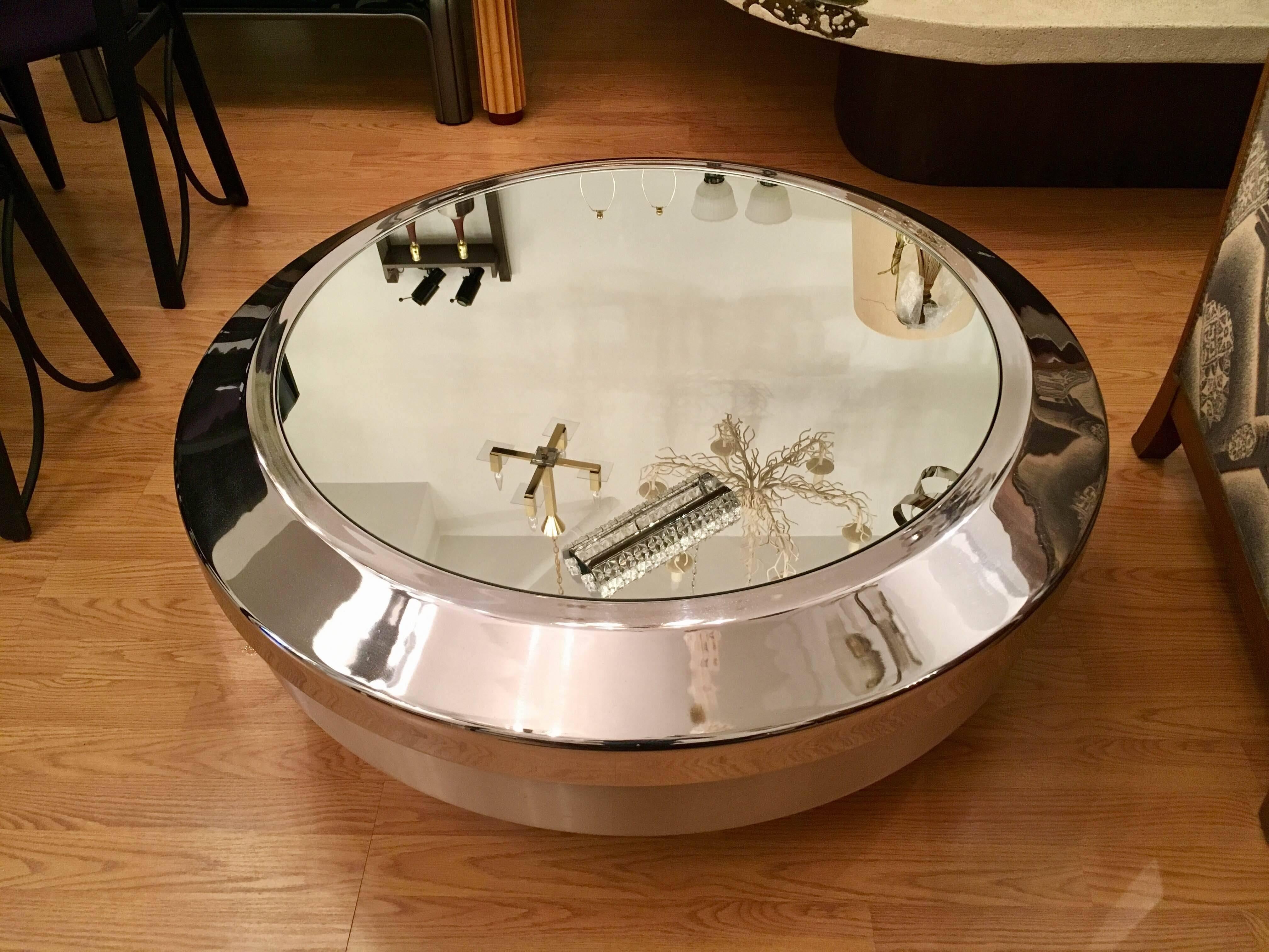 Metal Pair of Gary John Neville 1970s Space Age Tables
