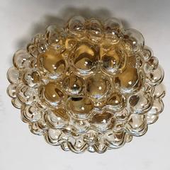 Pair of Limburg Glass Bubble Flush Ceiling Lights