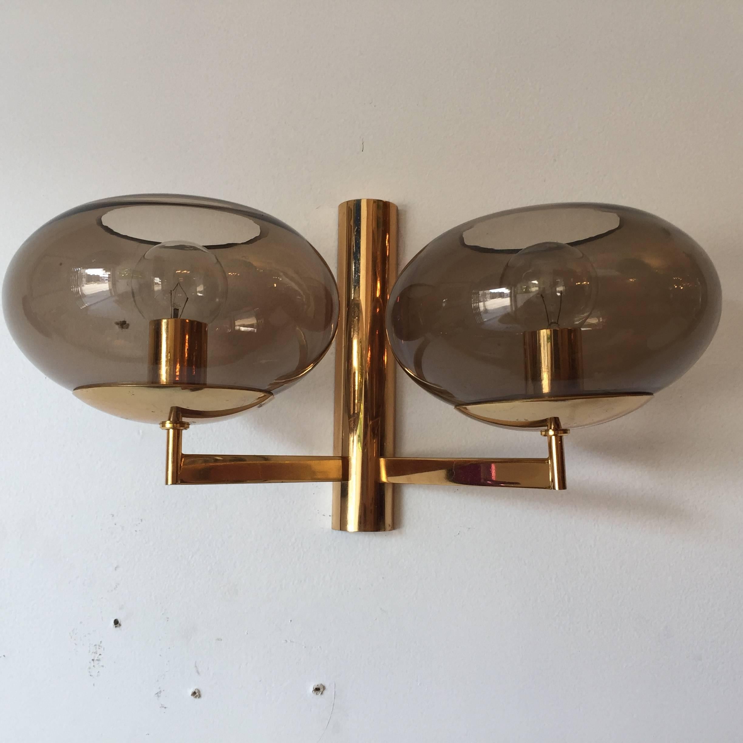 Set of Three Sciolari 1960s Wall Lights In Excellent Condition For Sale In New York, NY